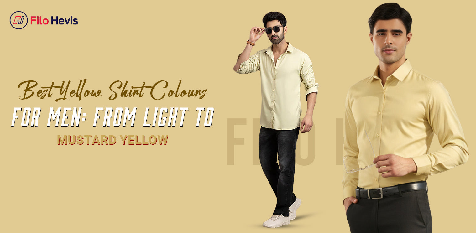 yellow shirt, mustard yellow shirt