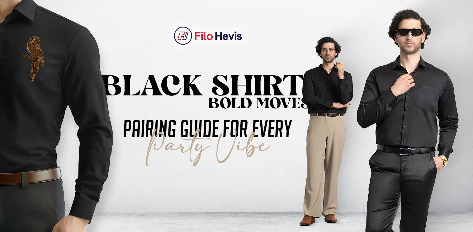 Black shirt, party shirts for men,