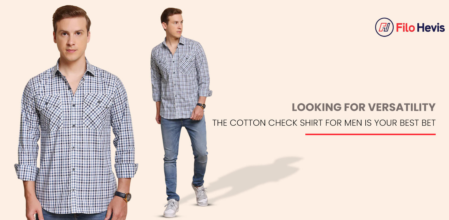 Cotton Check Shirt for Men