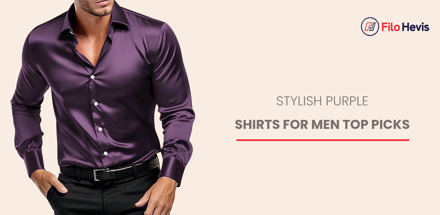 purple shirts for men
