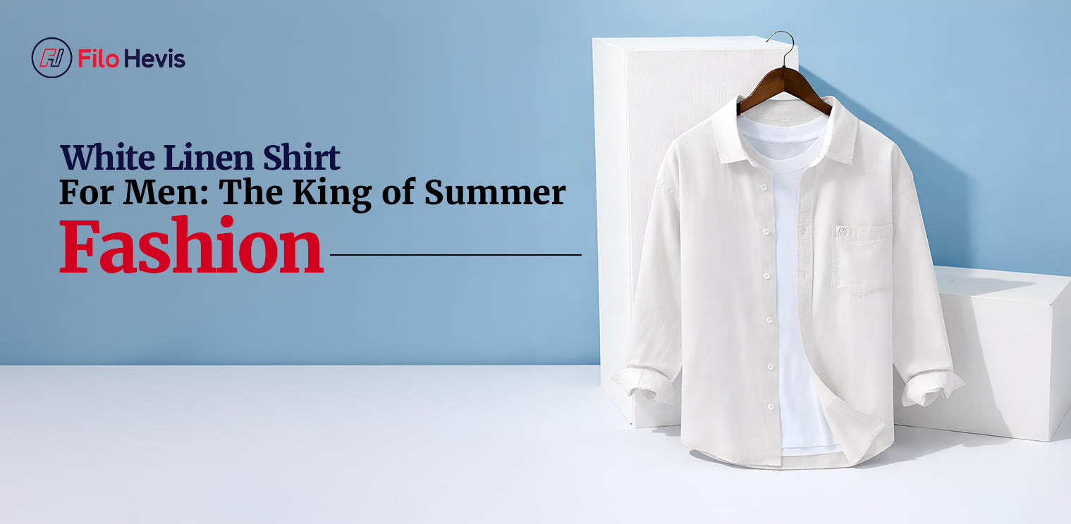 White linen shirt for summer