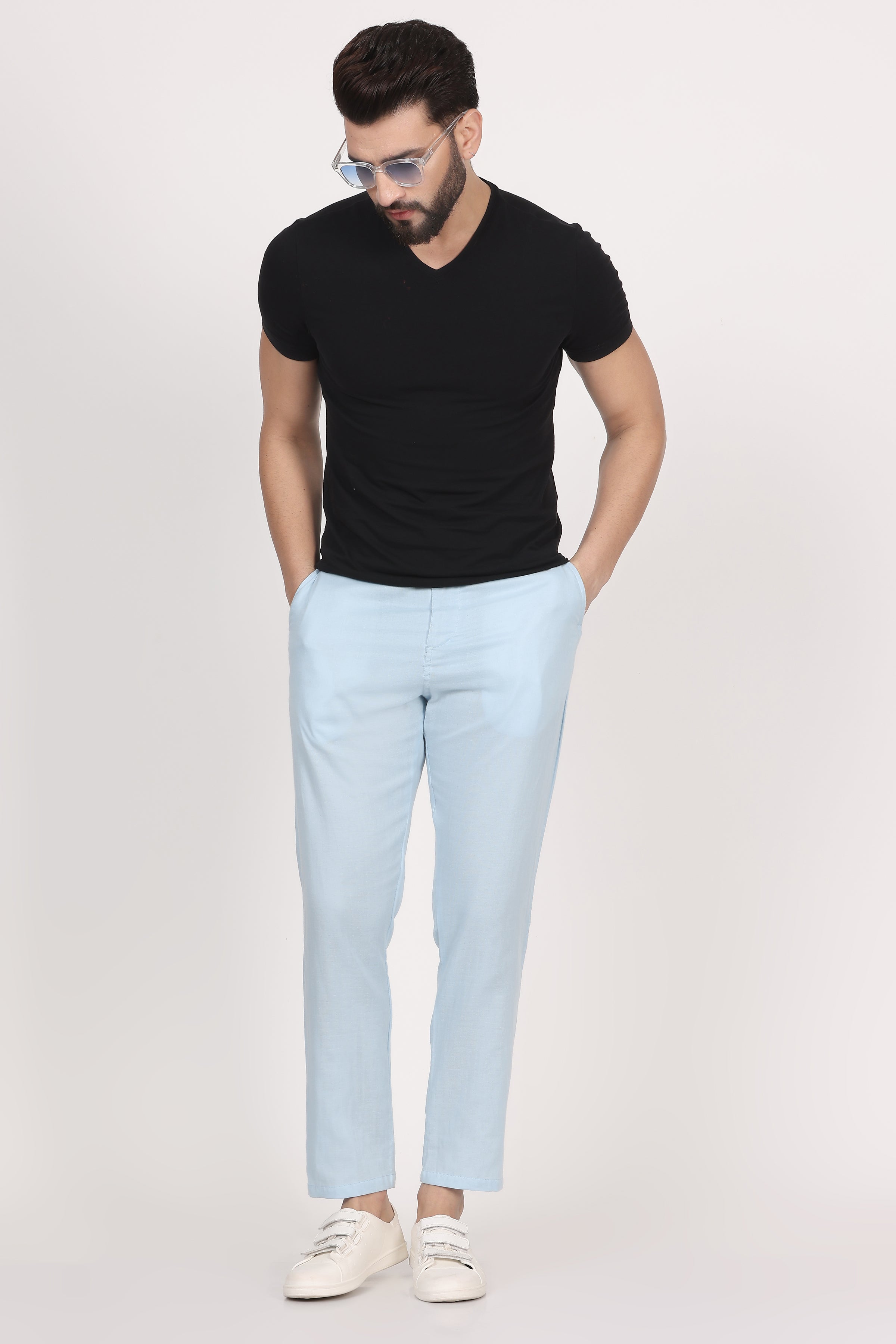 Double-Cloth Sky Pants