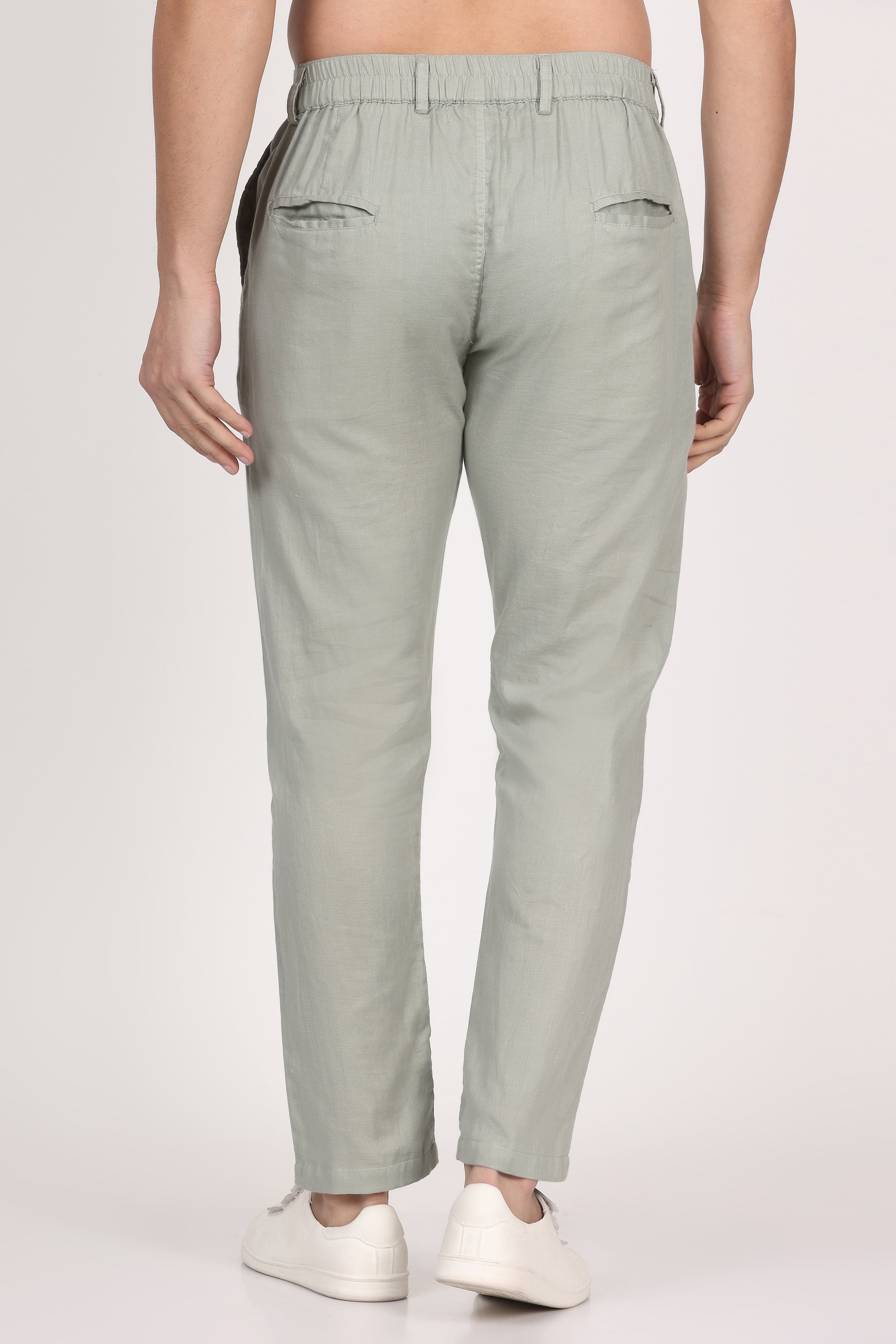 Double-Cloth Light Green Pants