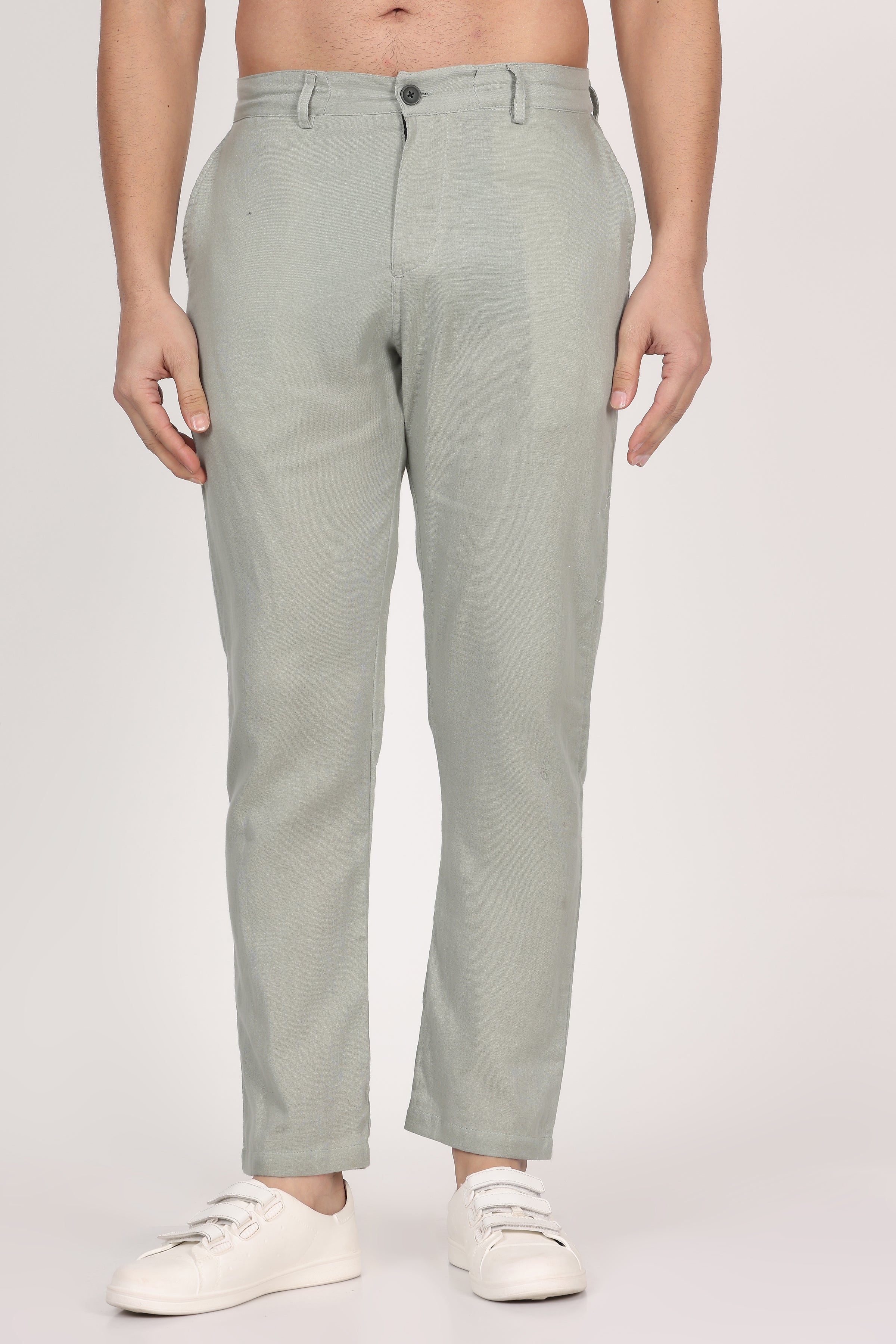 Double-Cloth Light Green Pants