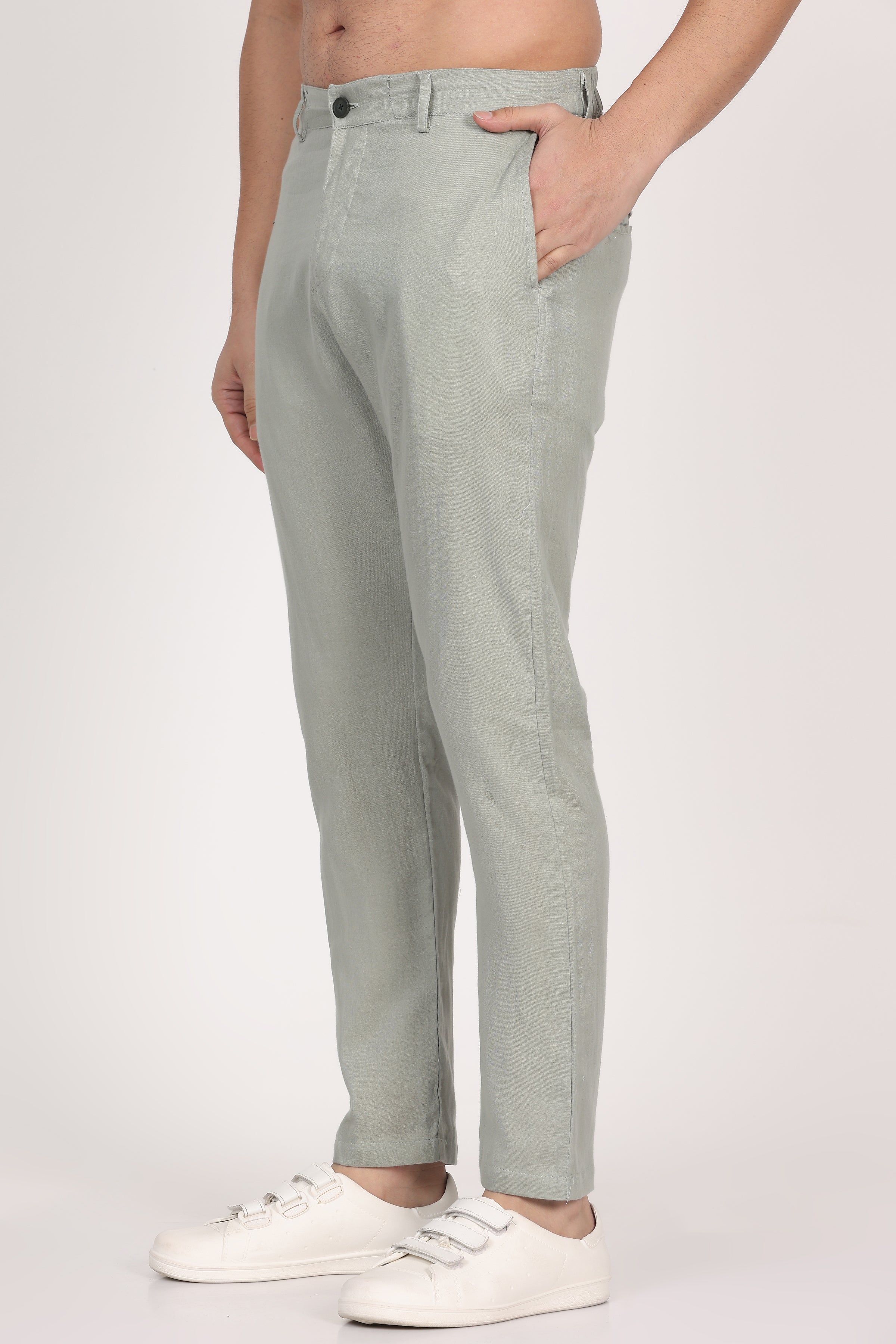 Double-Cloth Light Green Pants
