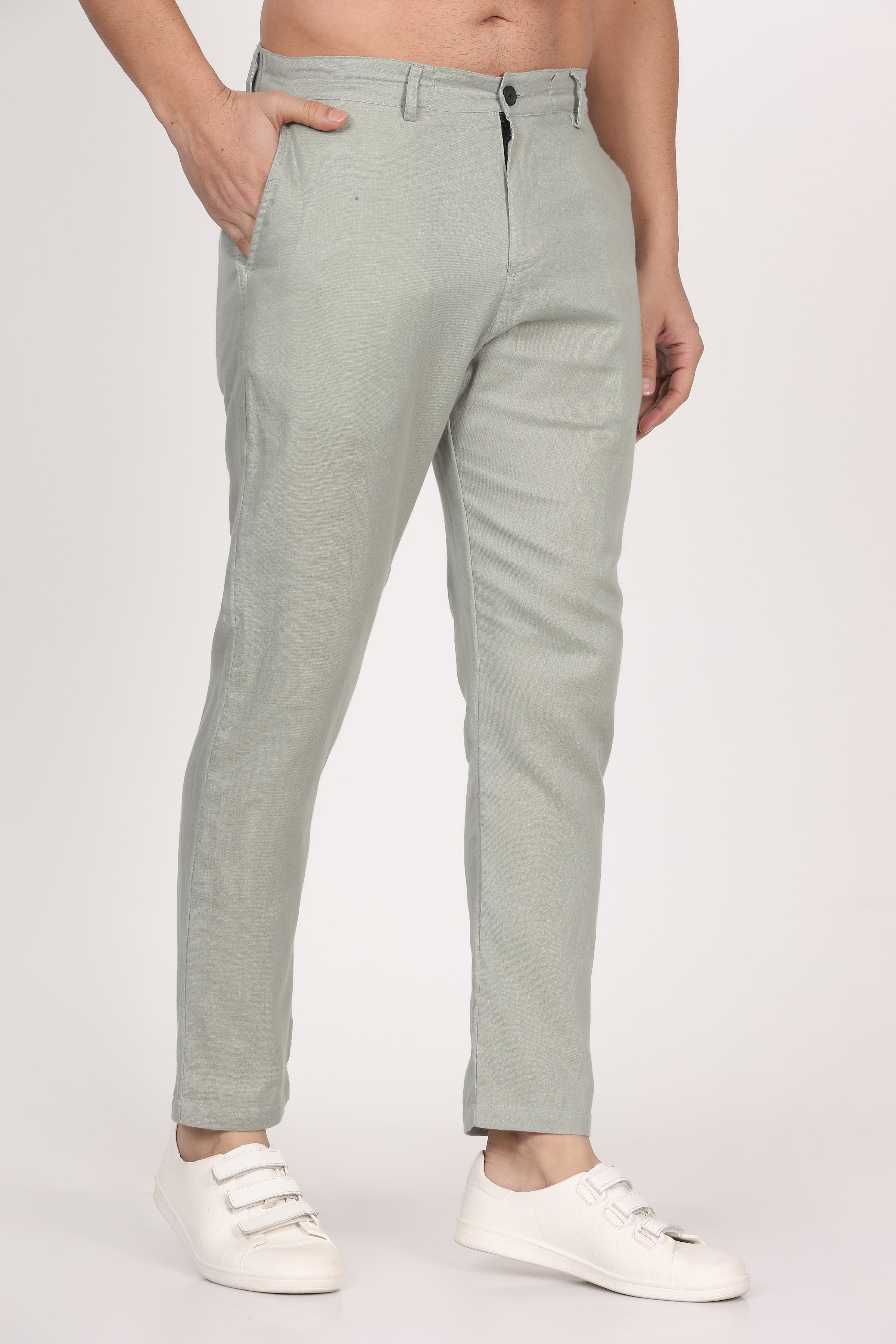 Double-Cloth Light Green Pants