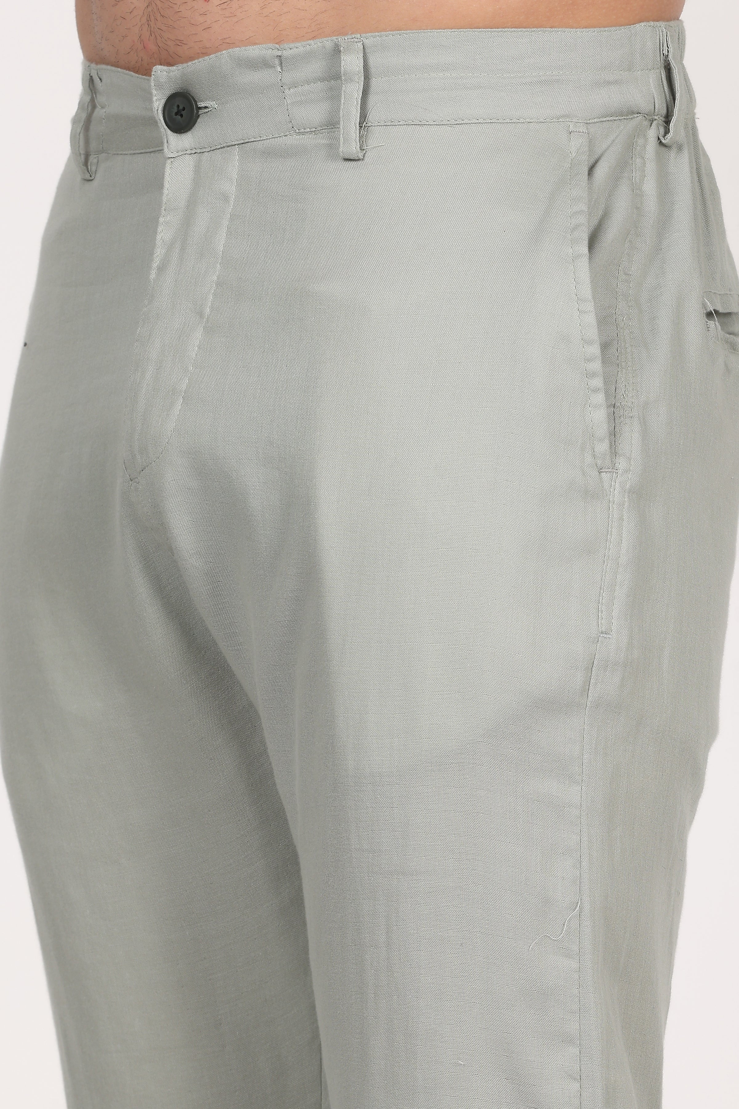 Double-Cloth Light Green Pants