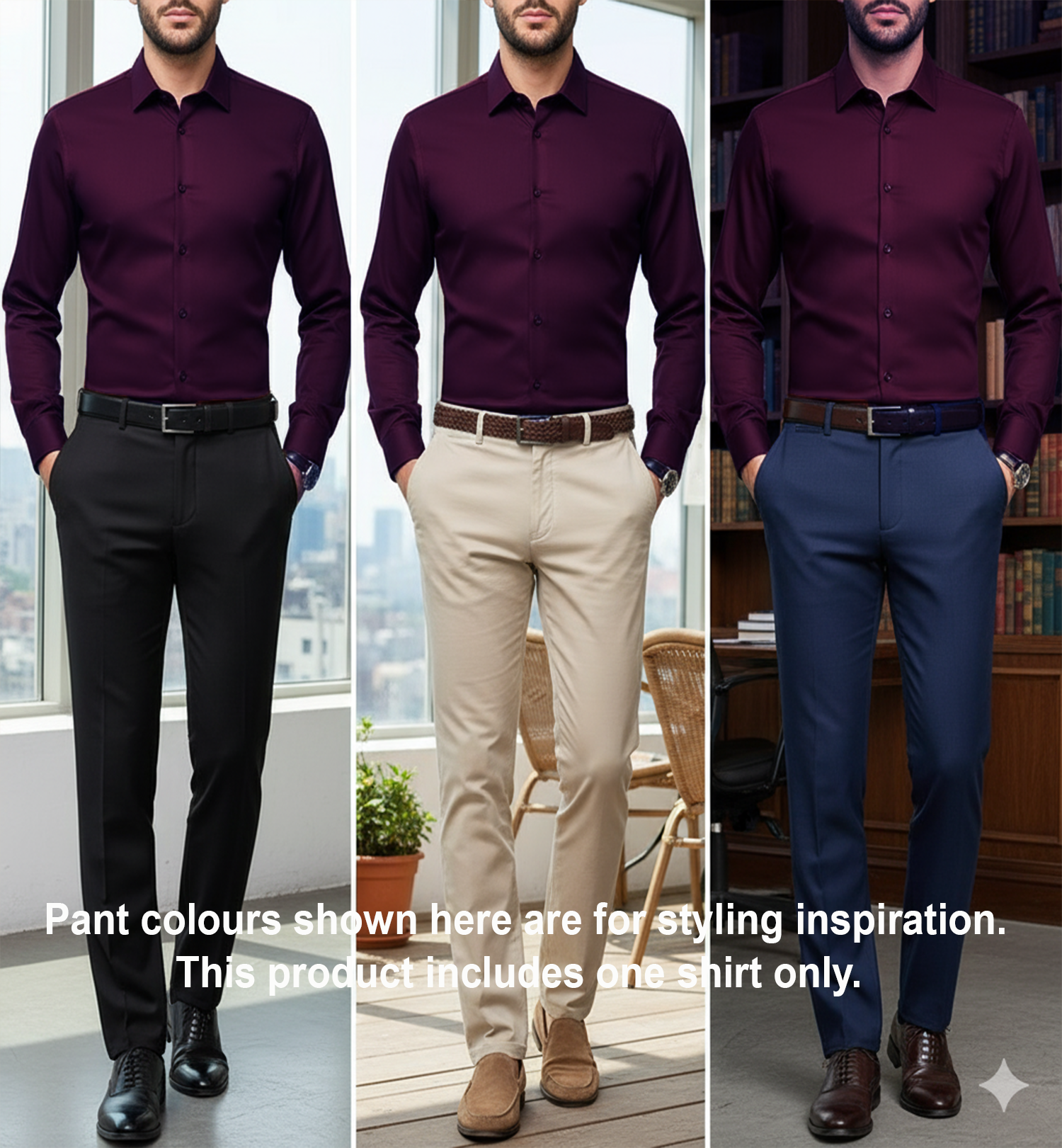 Men's Satin Lycra formal Full Sleeve shirt Dark Maroon