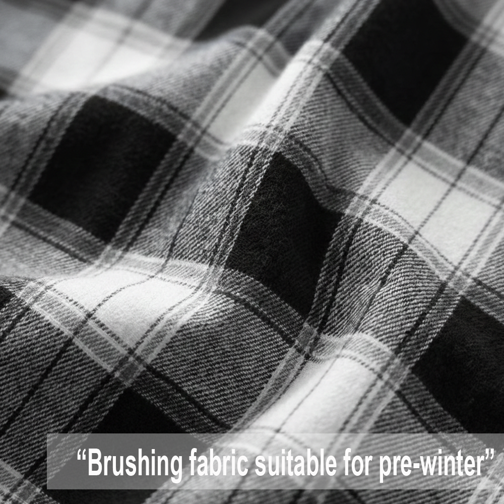 Menβs Black Winter Check Shirt | Full Sleeves