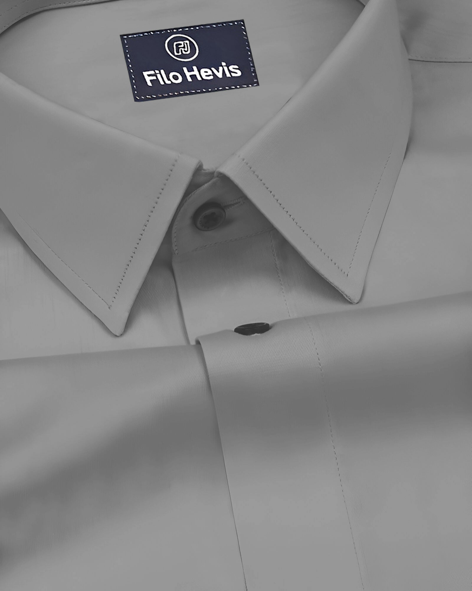 PLATINUM COTTON SATIN FORMAL SHIRT FOR MEN (Single Pocket)-Grey