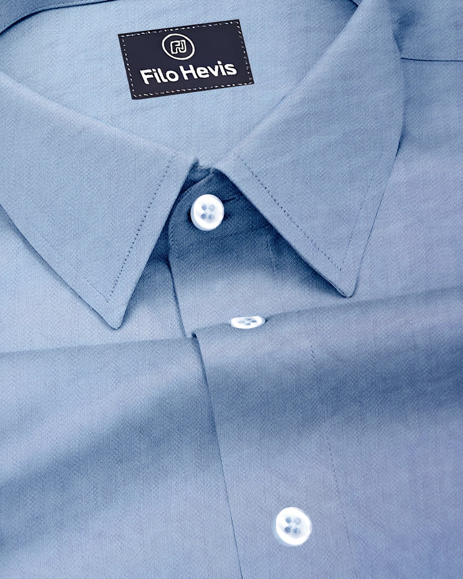 IMPORTED LINEN SHIRT FOR THE MODERN MEN | IRON FREE CASUAL (SYNTHETIC LINEN) SHIRT--Blue