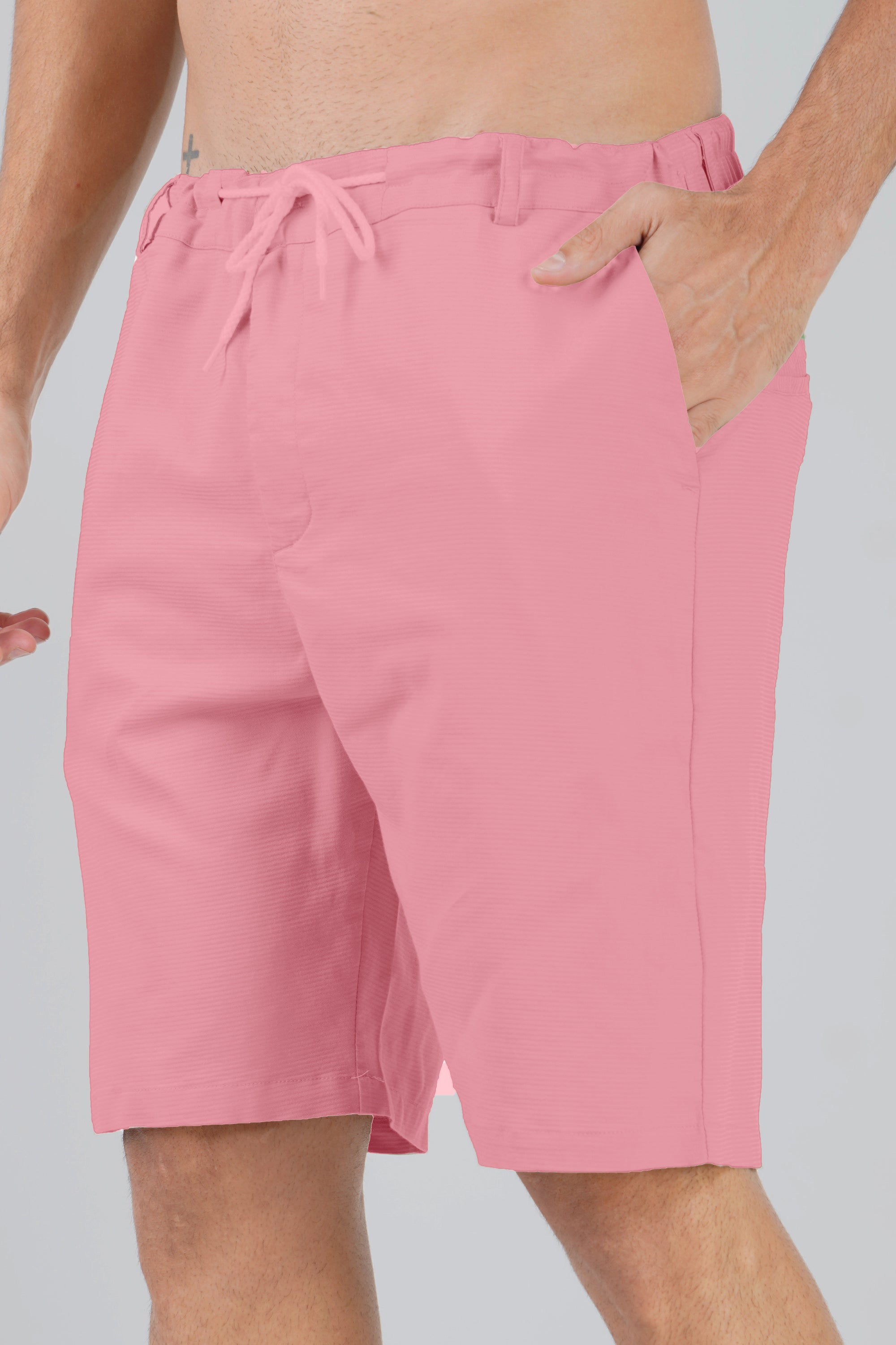 Cotton Pink Half Pant (Shorts)