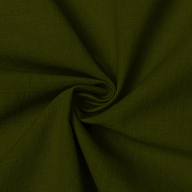 MEN’S CHINESE COLLAR SHIRT | FULL SLEEVE COTTON LINEN T-NECK SHIRT | MEHANDI GREEN COLOR Filo Hevis