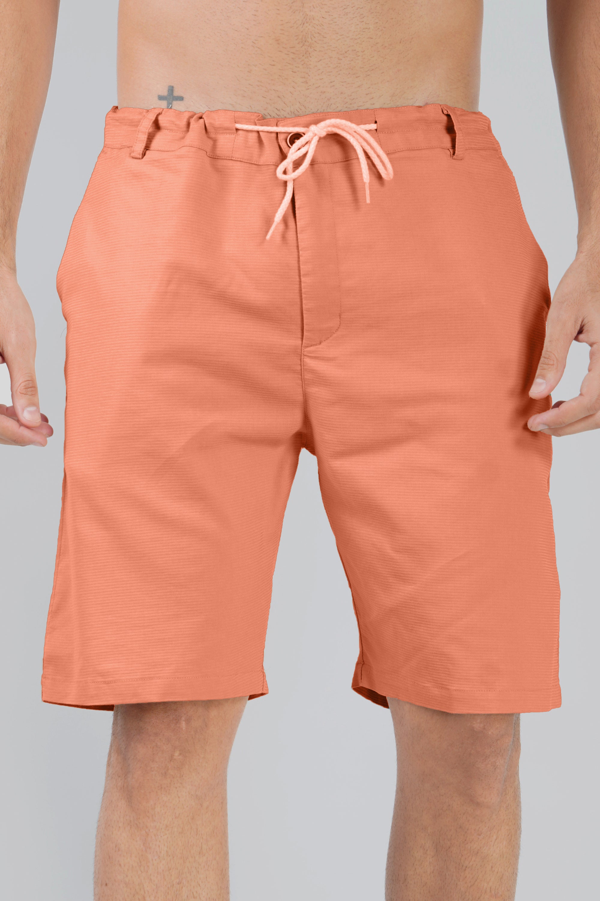 Cotton Orange Half Pant (Shorts)