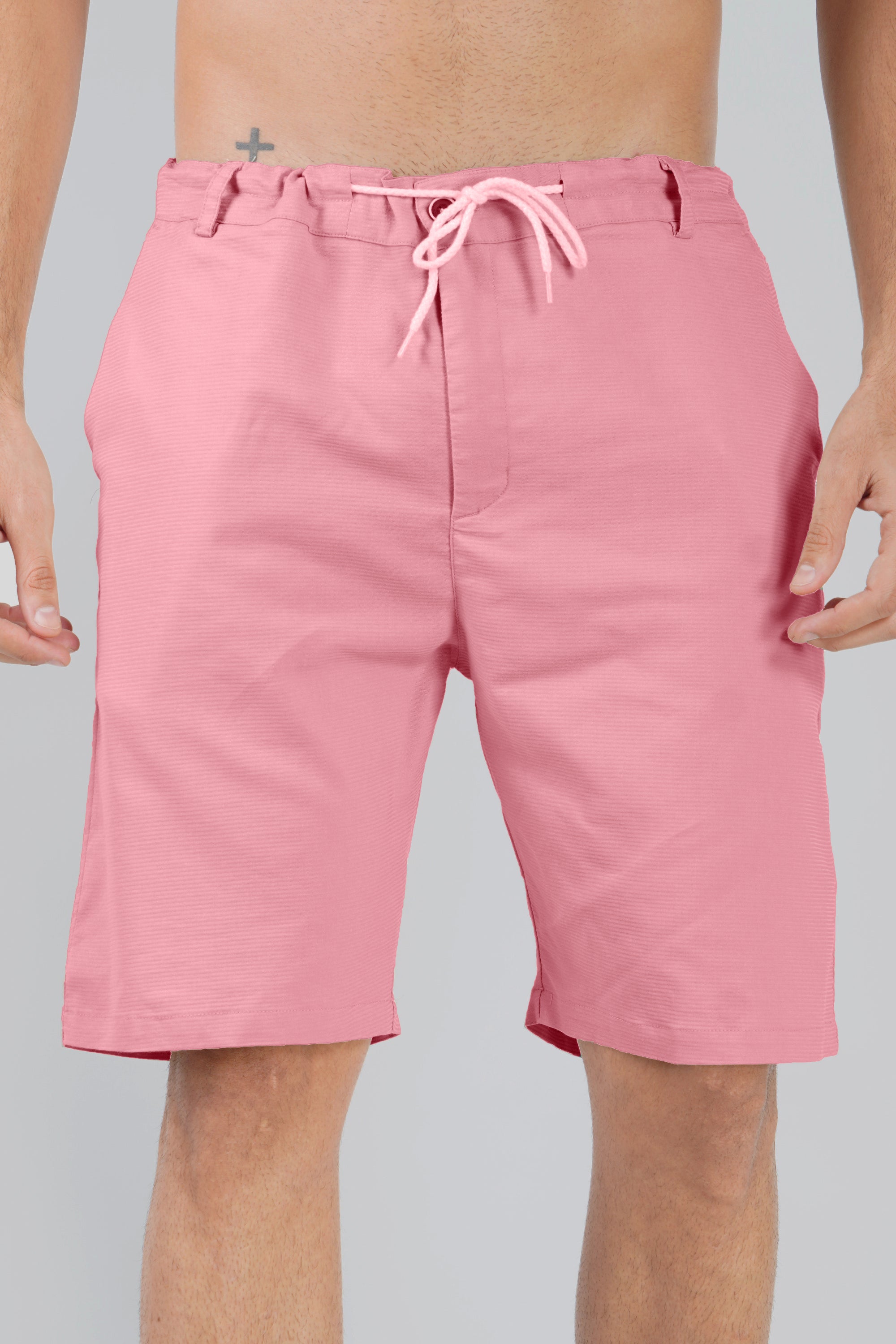 Cotton Pink Half Pant (Shorts)