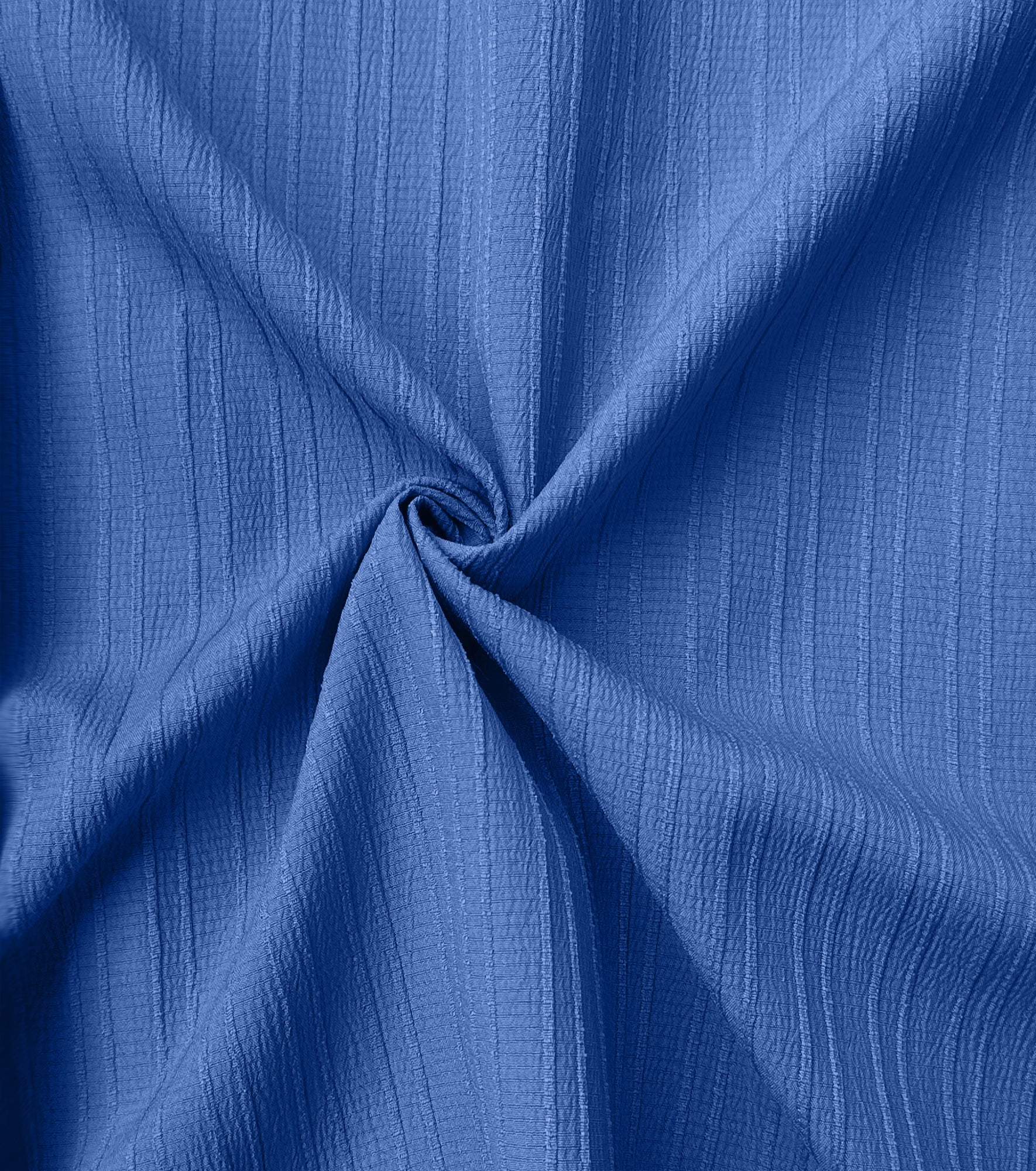 Crushed Self Stripe Royal Blue Shirt