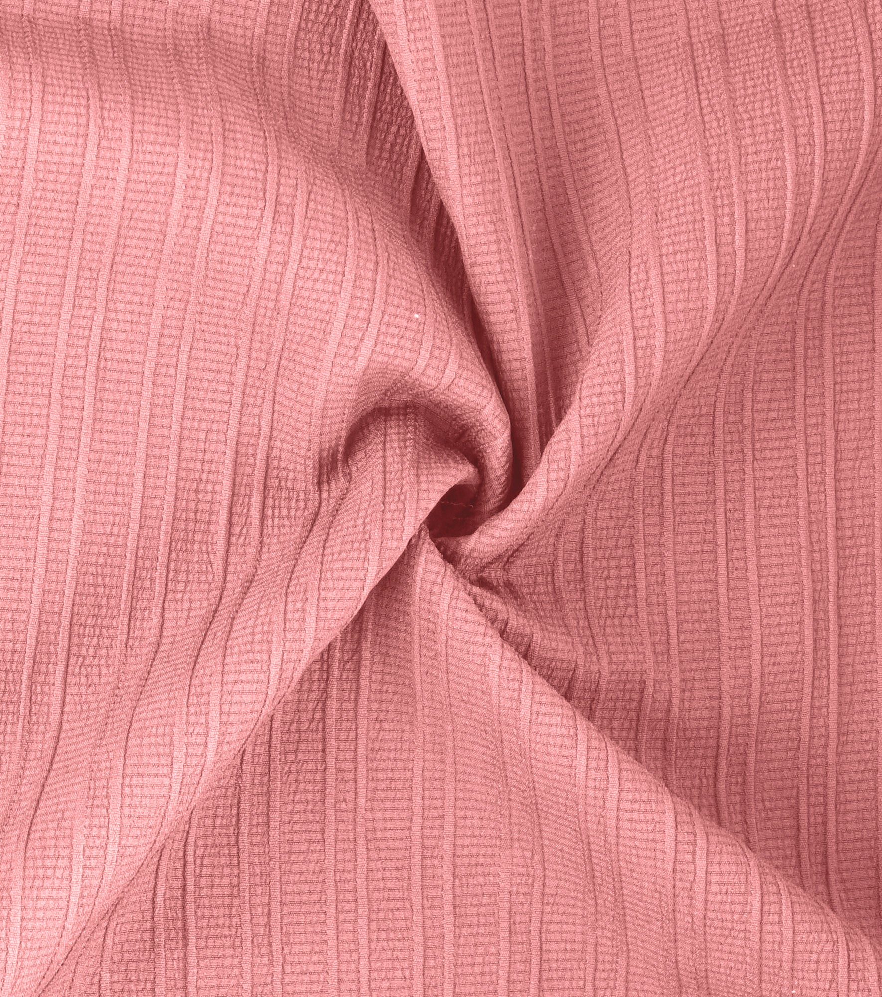 Crushed Self Stripe Peach Shirt