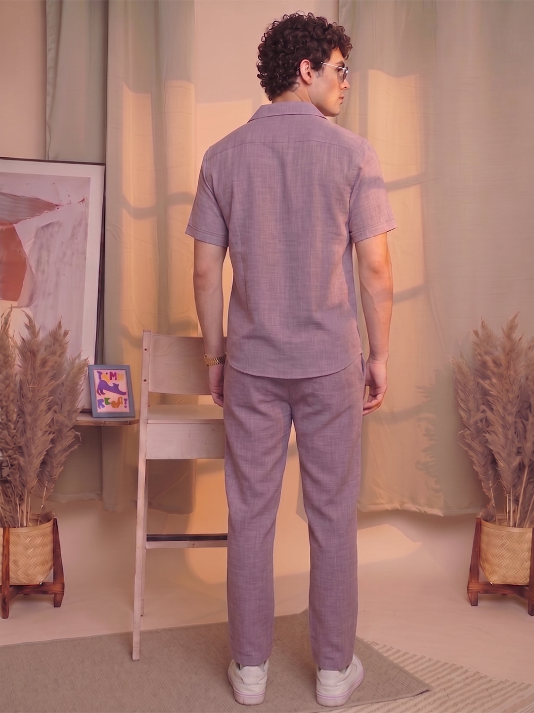 Men’s Premium Cotton Co-Ord Set | Resort Collar Shirt & Trouser Set | Onion
