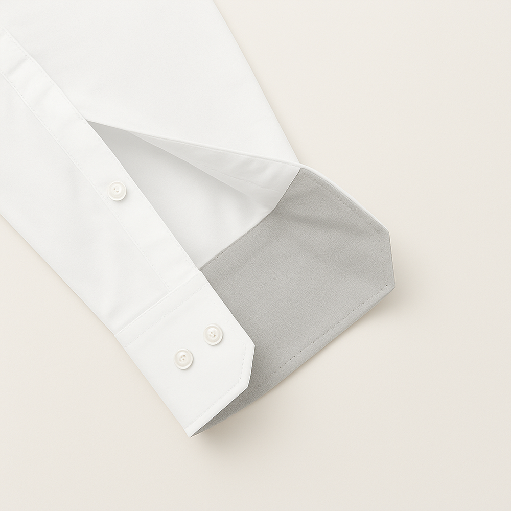 Formal Shirt for Men with Contrast Collar & Cuff | White My Store