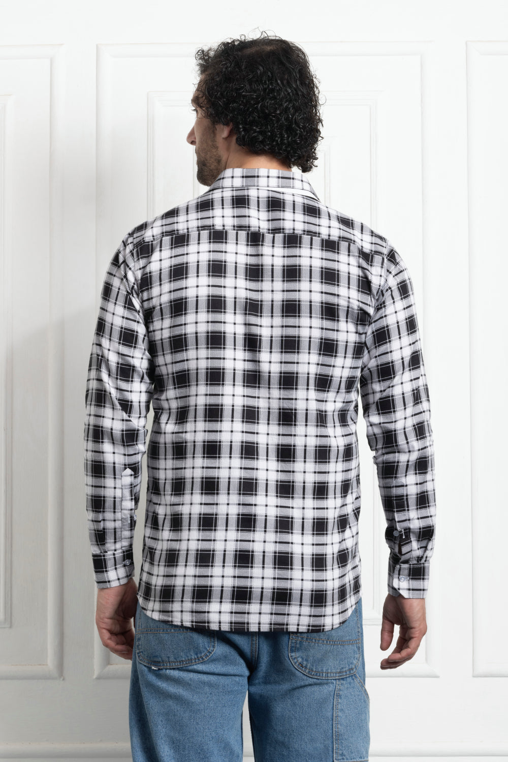 Black White Check Shirt