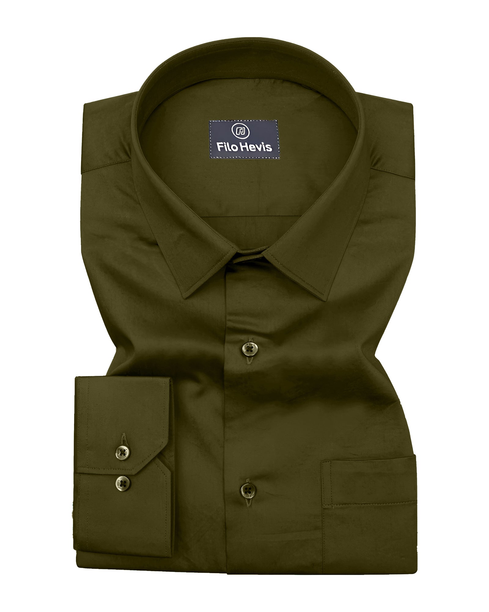Single Pocket Formal Shirts - Light Mehndi