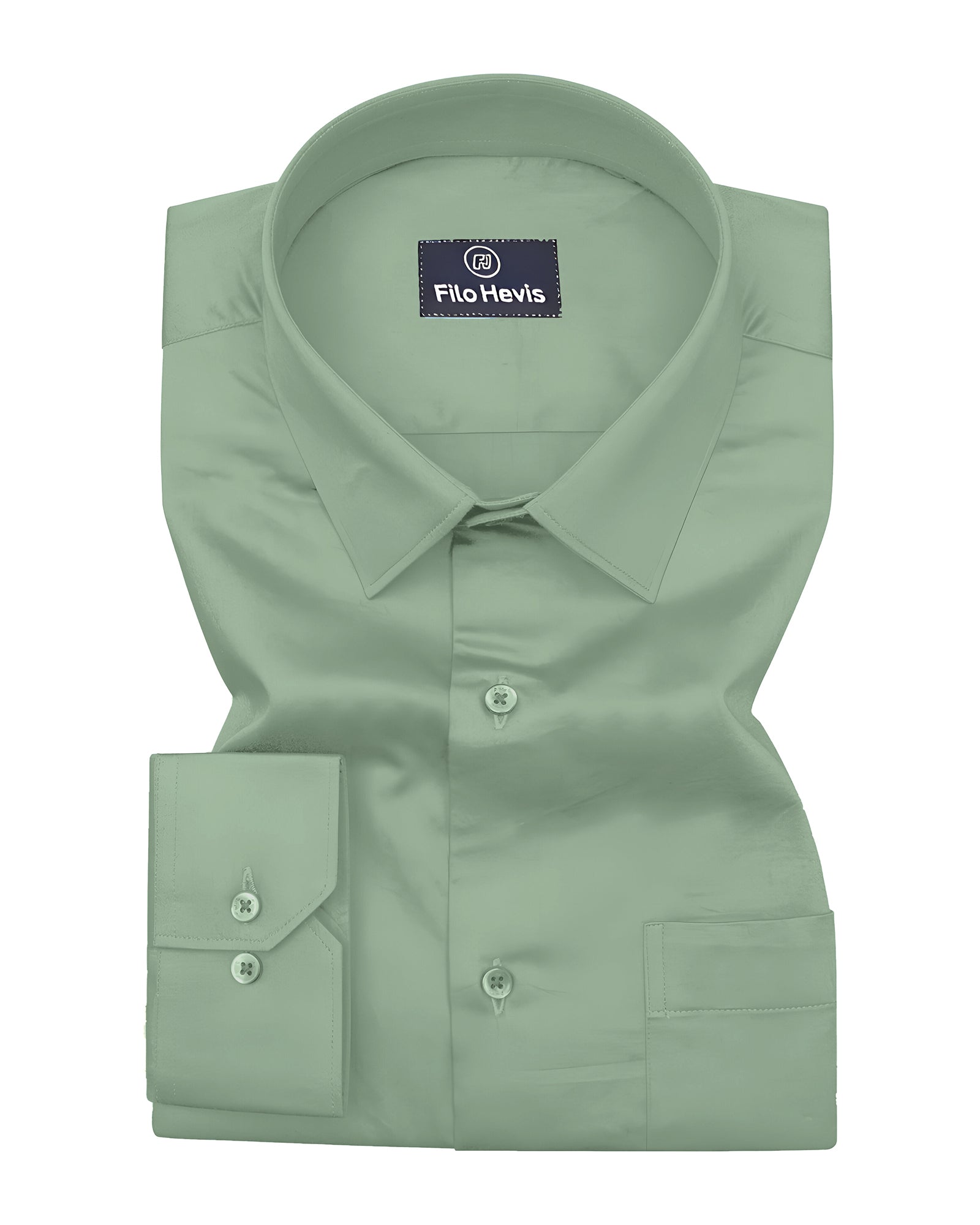 Single Pocket Formal Shirts - Pista Green