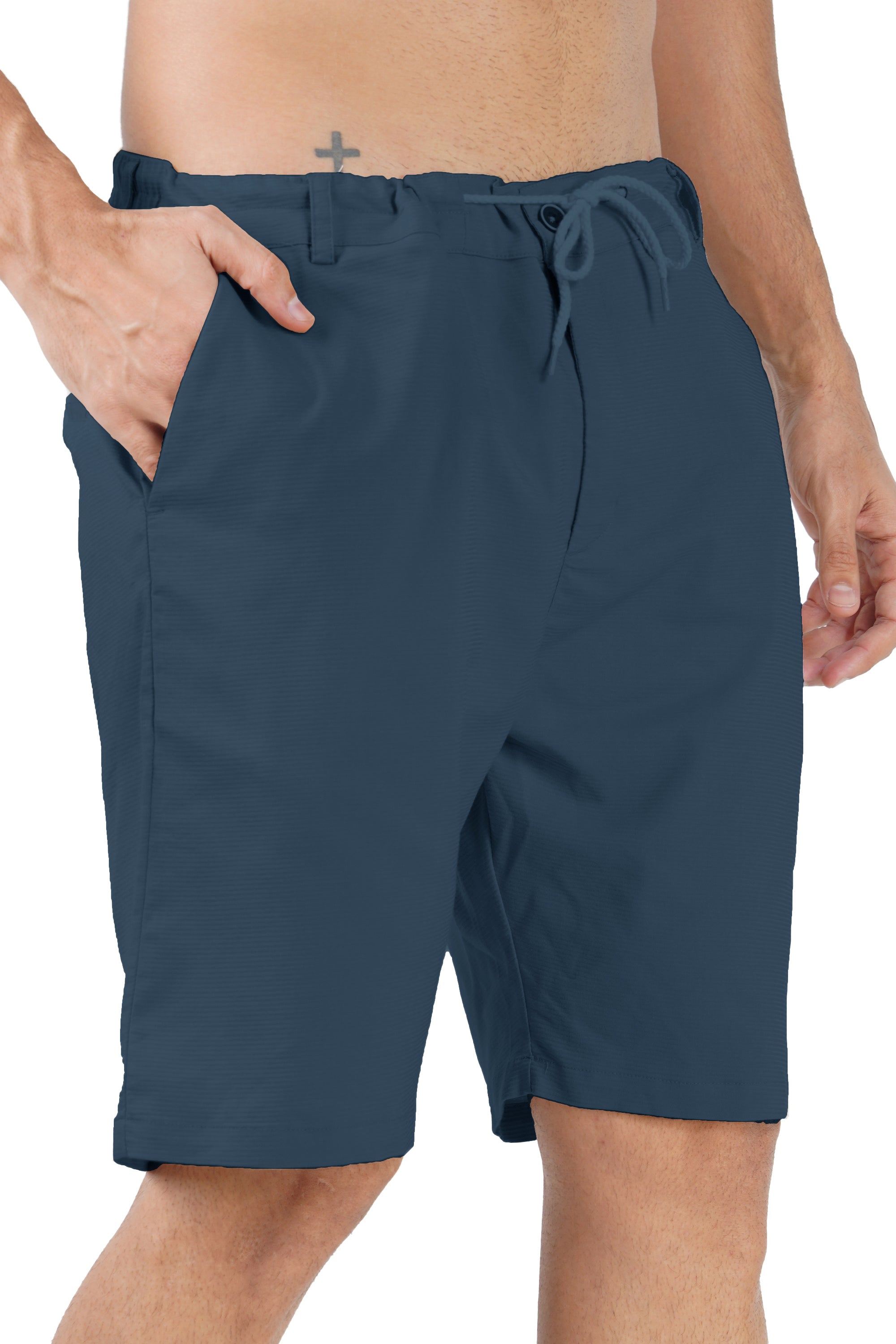 Cotton Navy Blue Half Pant (Shorts)