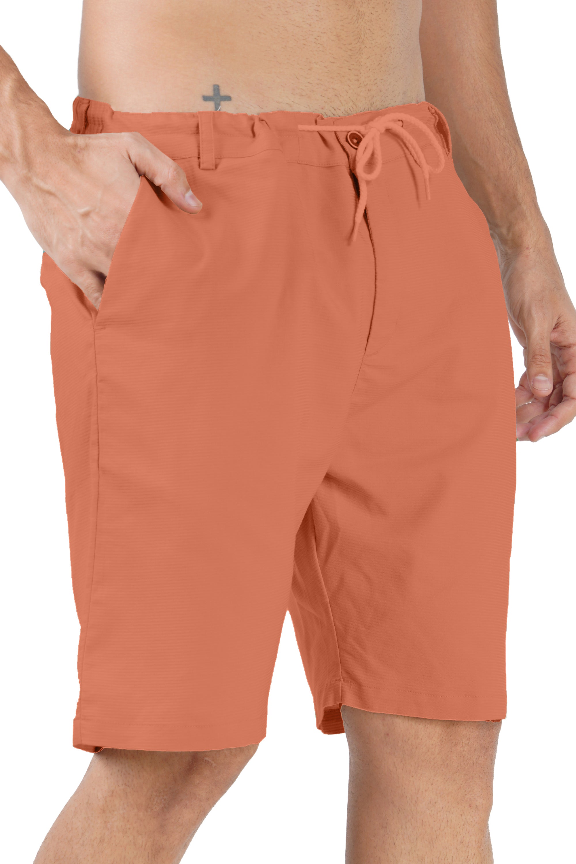 Cotton Orange Half Pant (Shorts)