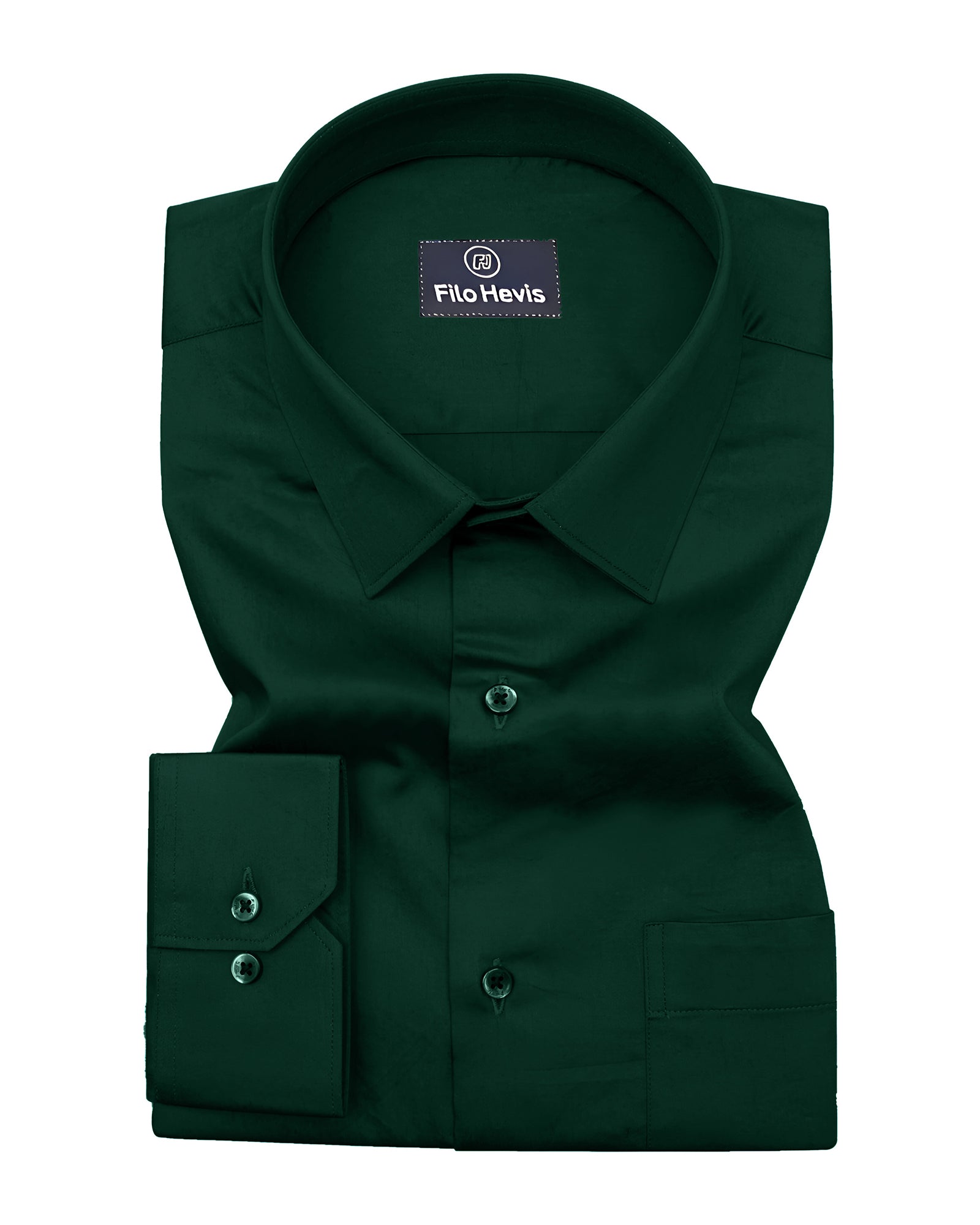 Single Pocket Formal Shirts - Teal Green