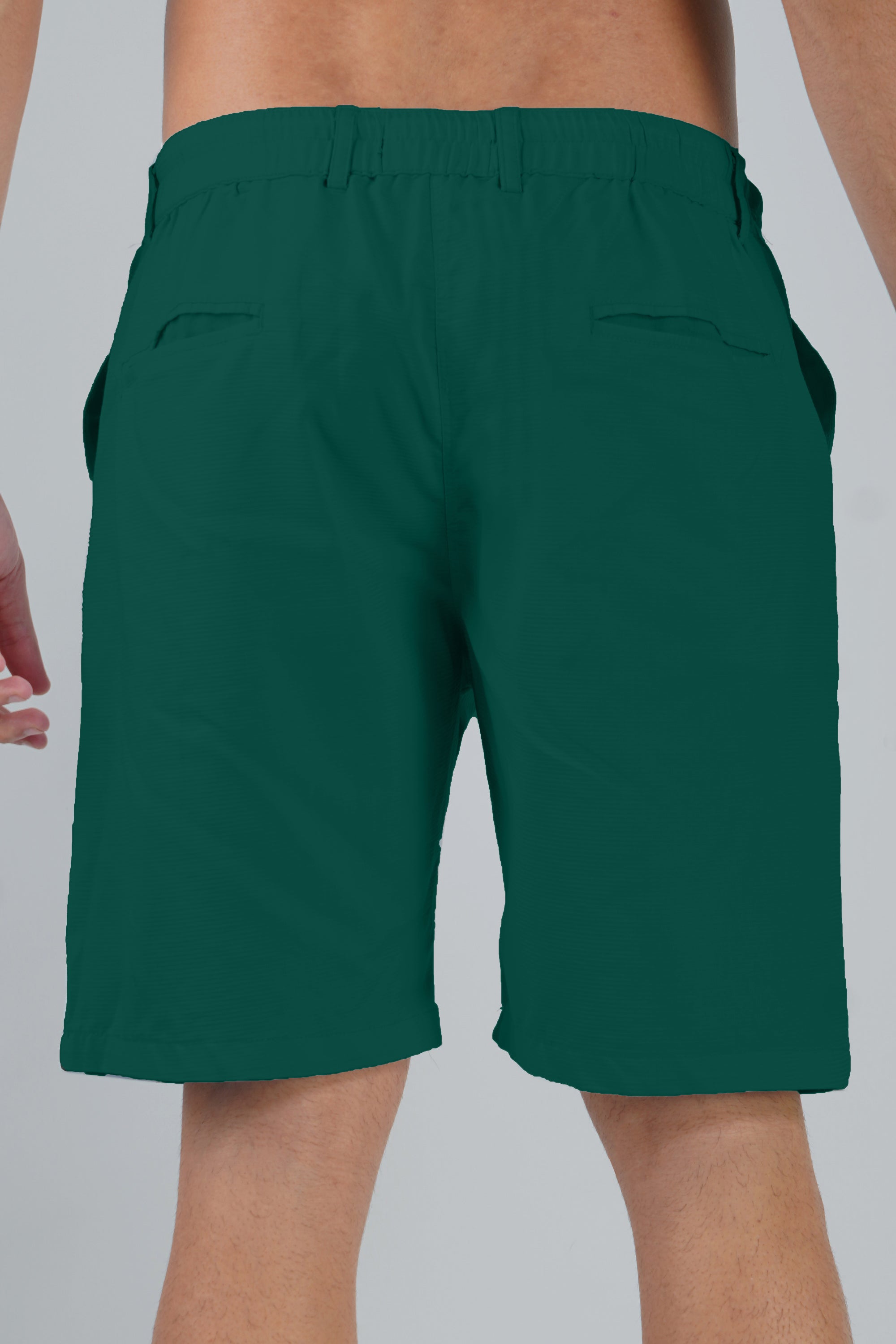 Cotton Teal Blue Half Pant (Shorts)