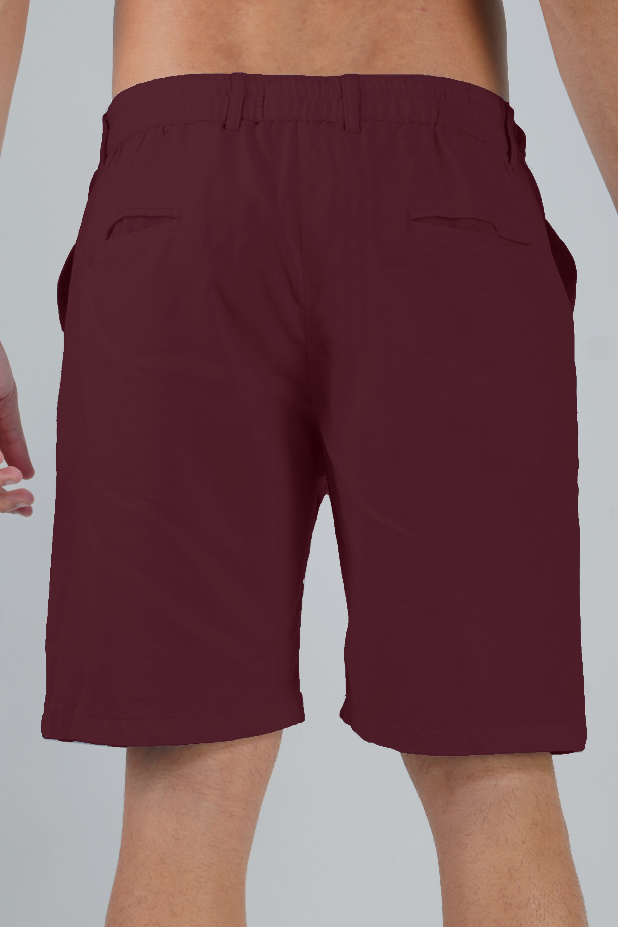 Cotton Dark Maroon Half Pant (Shorts)
