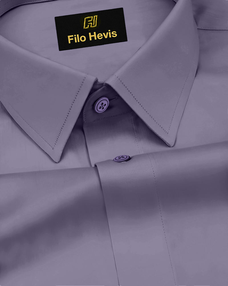 Platinum Cotton Satin Formal Shirt for Men - with Pocket | Onion