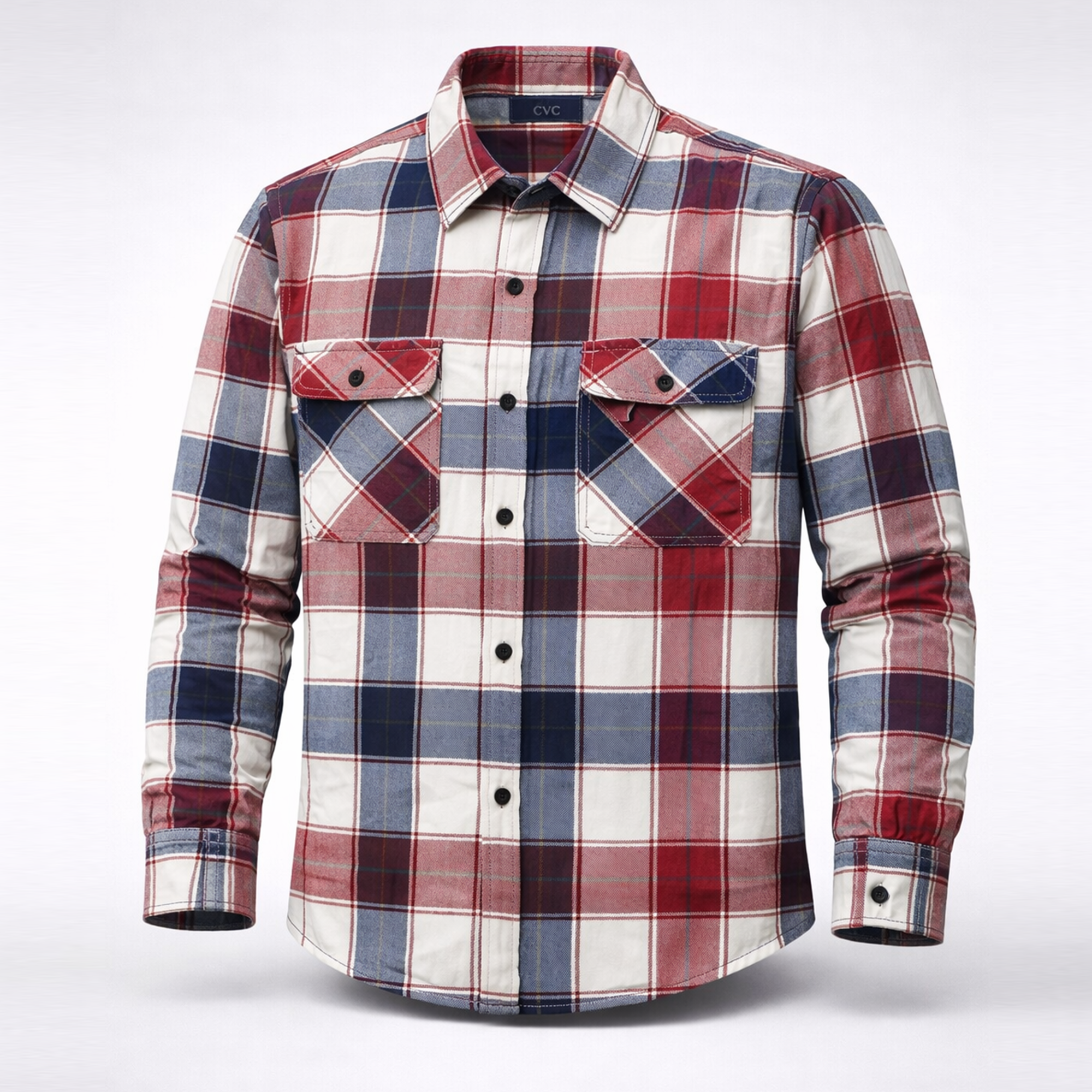 Men’s Red Winter Check Shirt | Full Sleeves