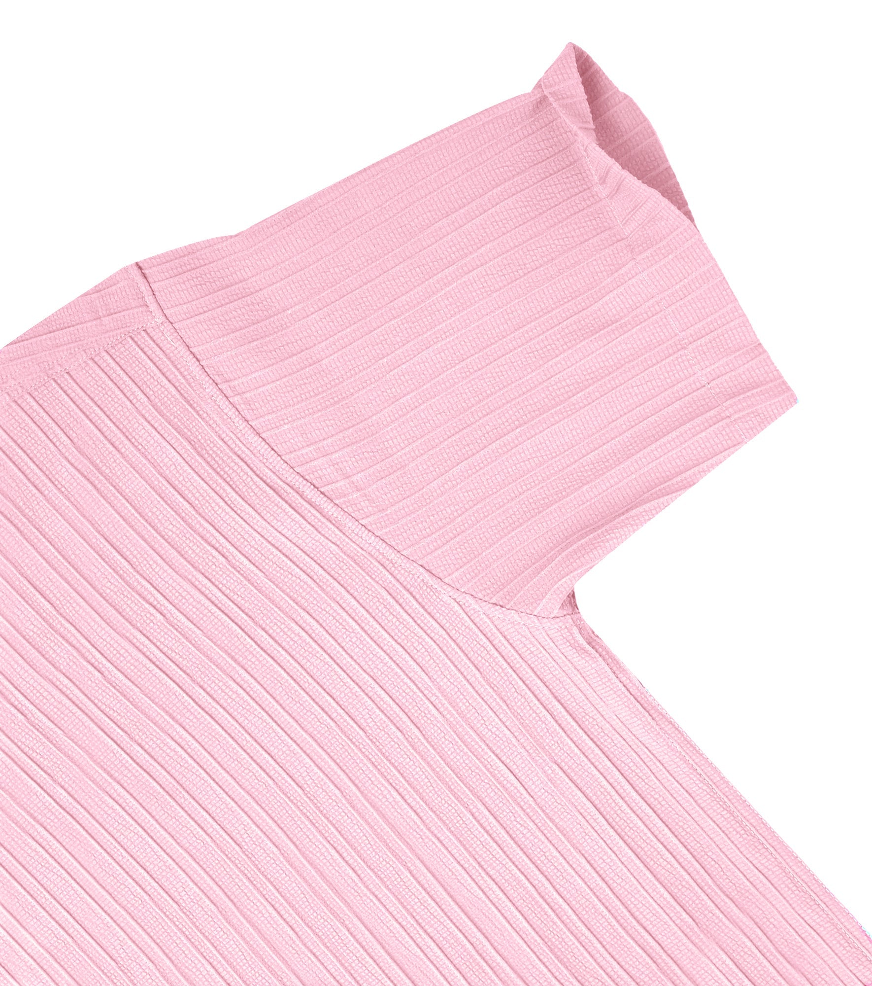 Men’s Textured Popcorn Half Sleeve Casual Shirt – Light Pink My Store