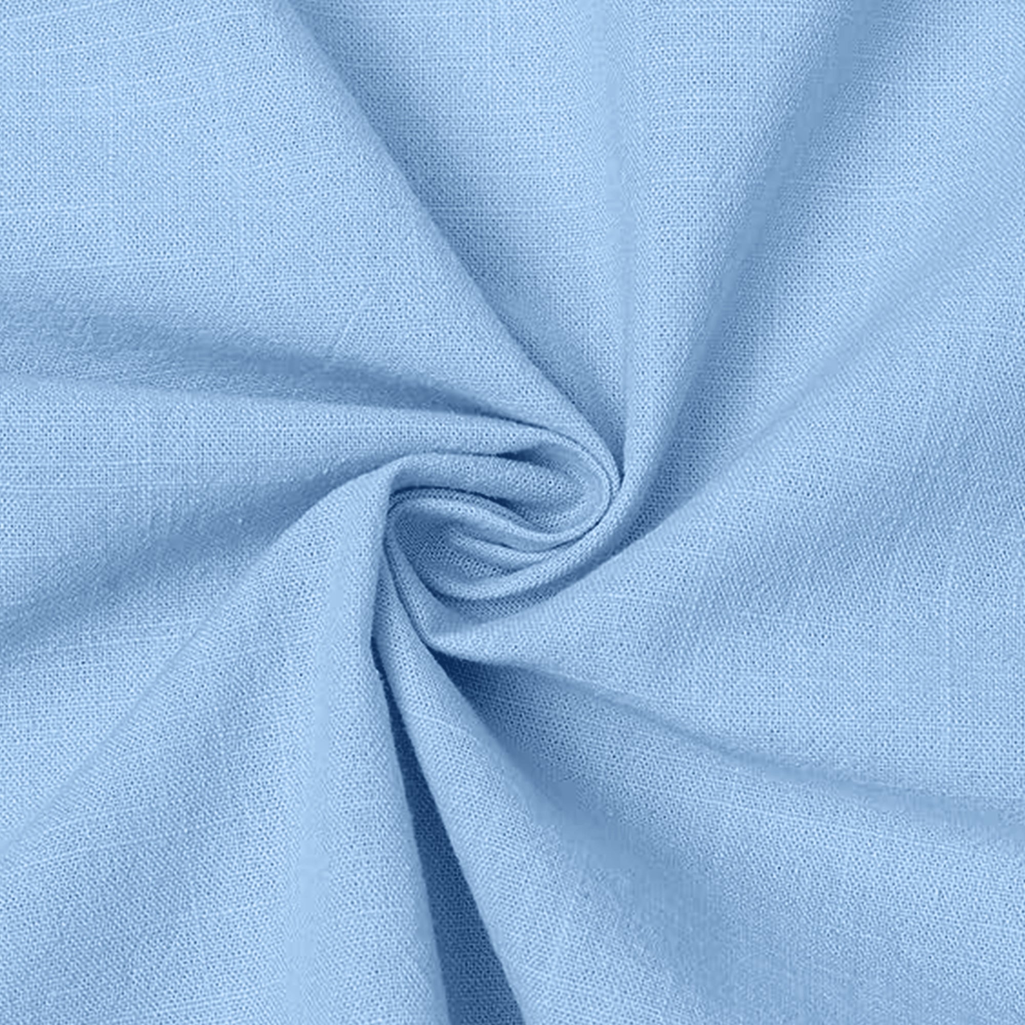MEN’S CHINESE COLLAR SHIRT | FULL SLEEVE COTTON LINEN T-NECK SHIRT | SKY COLOR