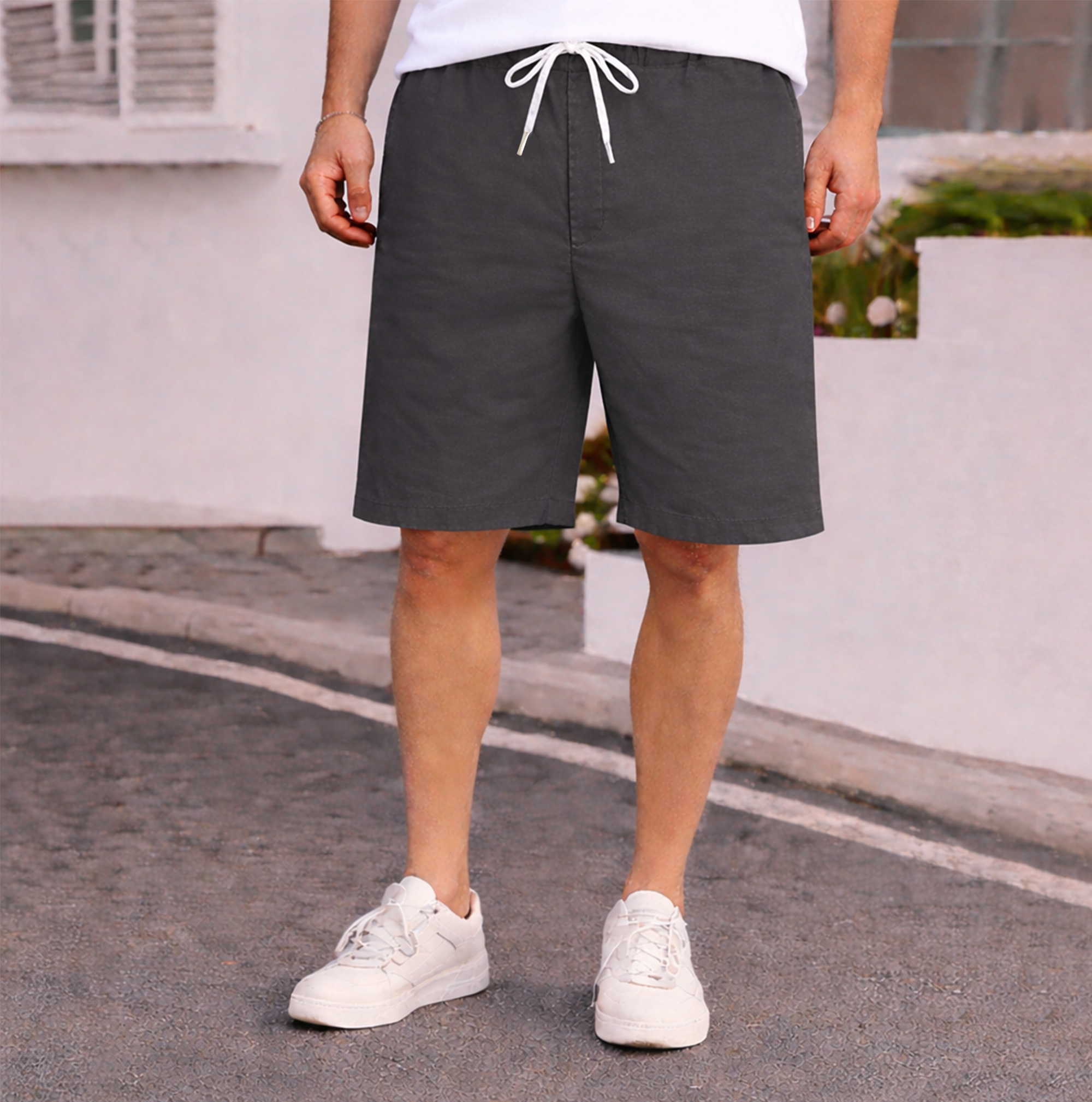 MENS COTTON SHORTS | EVERYDAY COMFORT HALF PANTS | Dark Grey