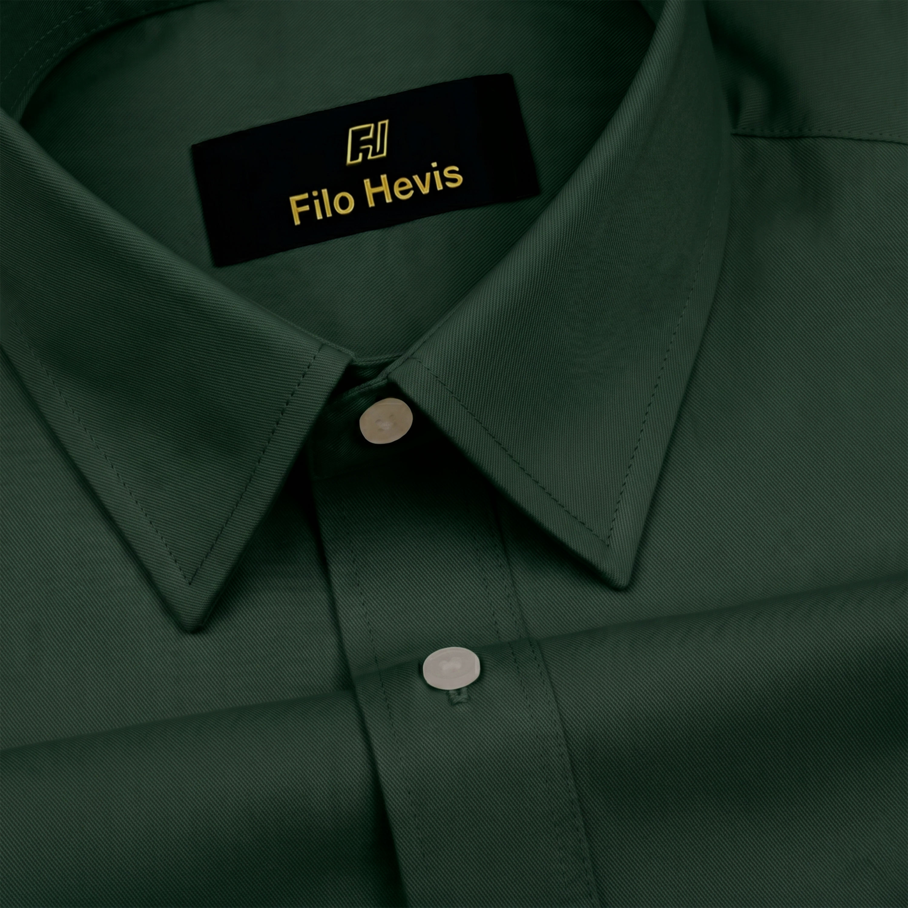 Men Mustang Lycra Soft Stretchable Shirt- Dark Green