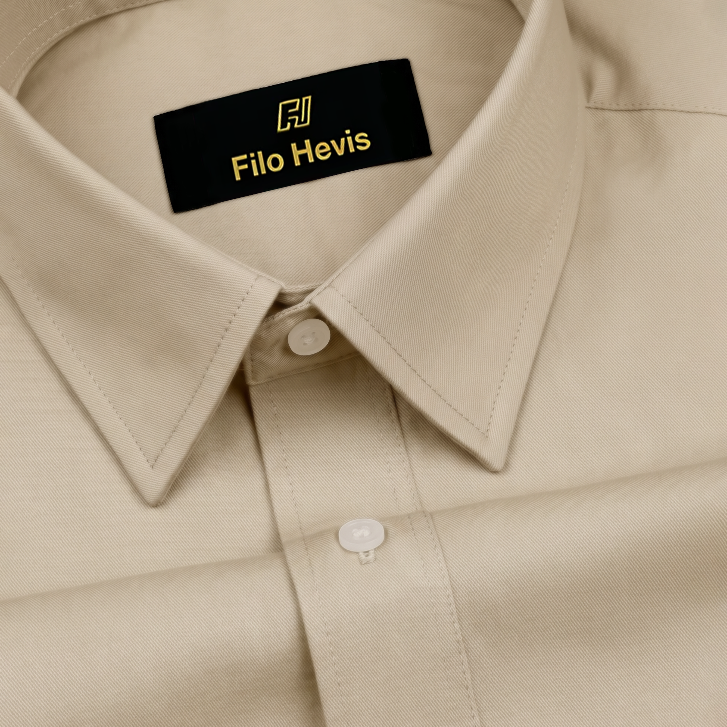 Men Mustang Lycra Soft Stretchable Shirt- Beige