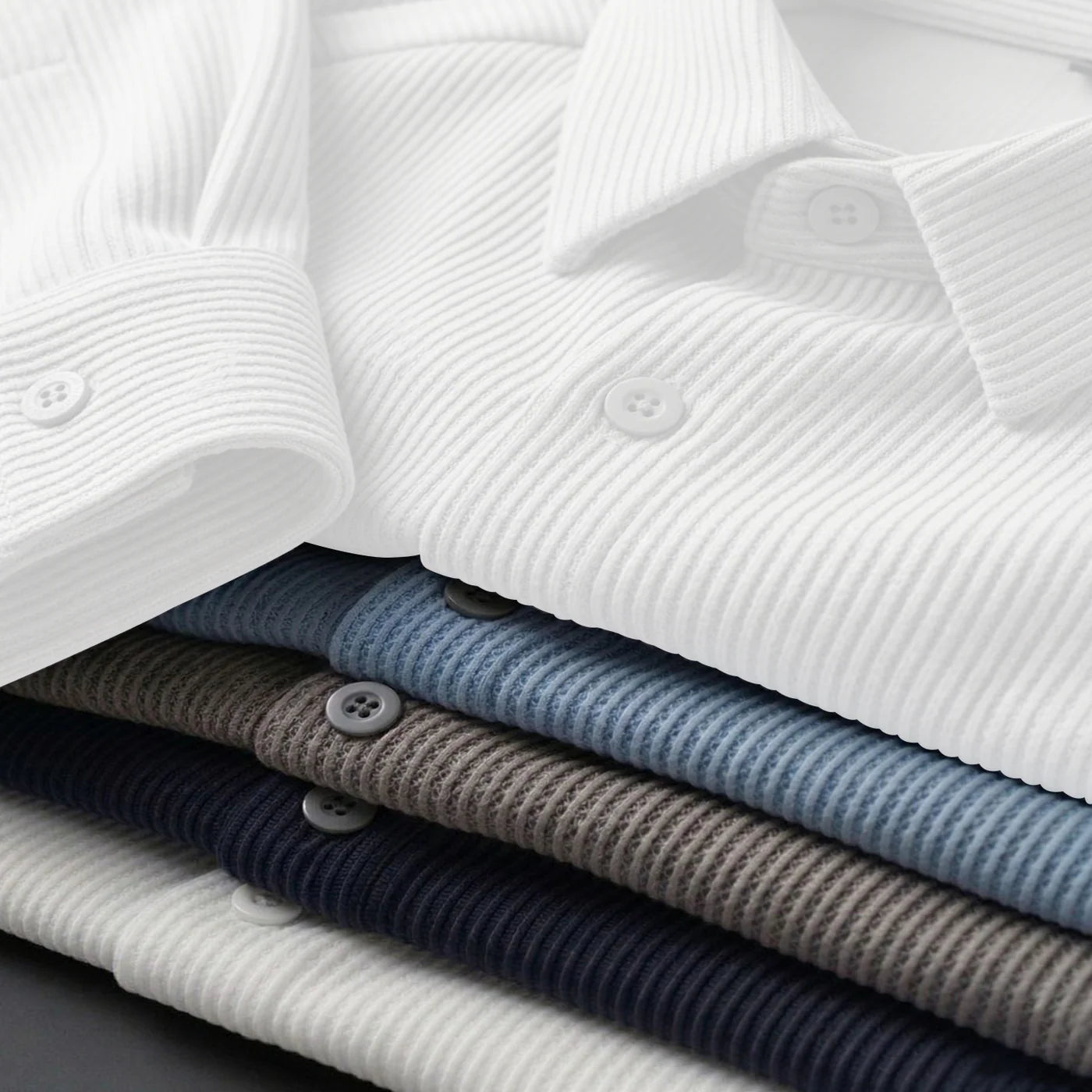 White Cord Shirt for Men