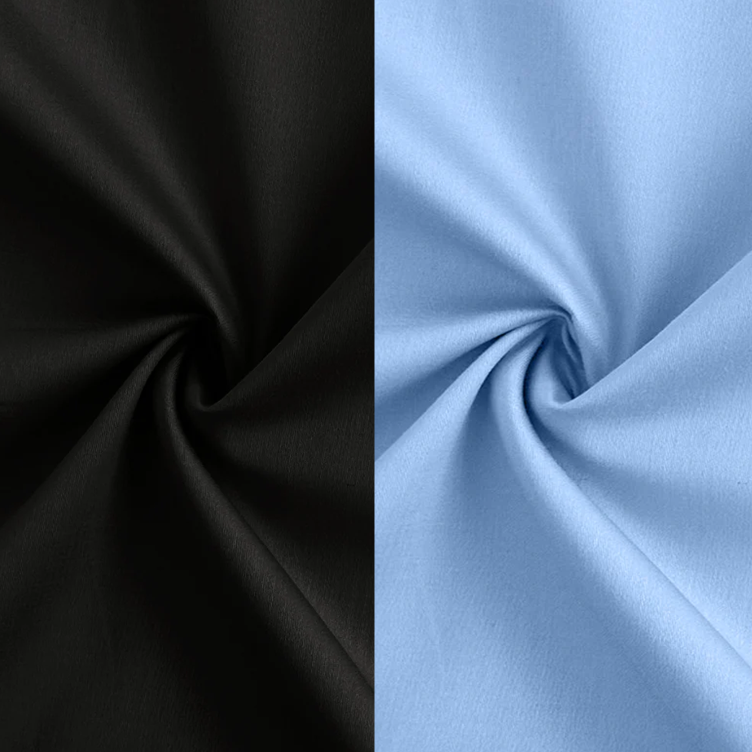 Combo of 2 Premium Cotton Formal Shirts – Black & Sky | Single Pocket | Smart Fit My Store