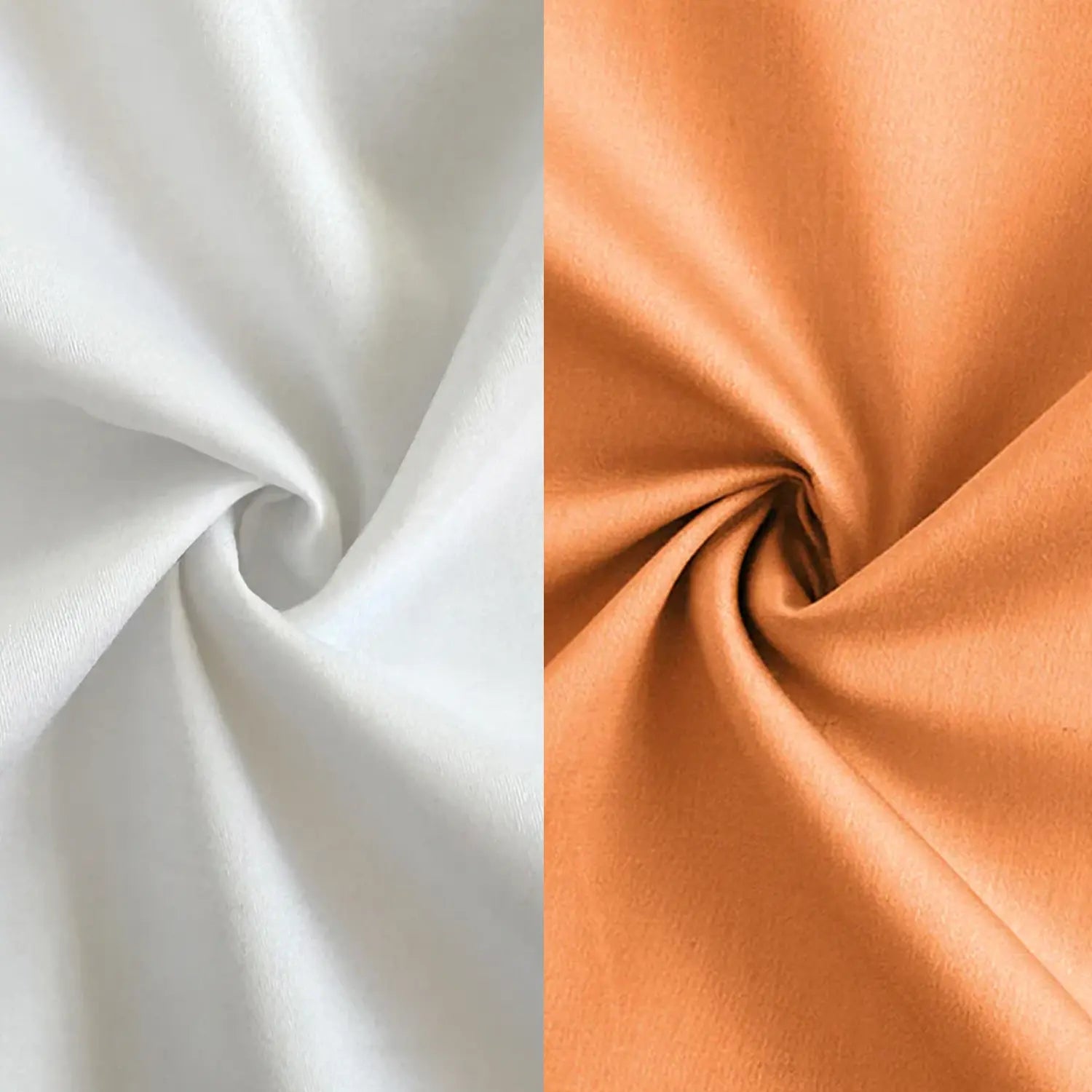 Combo of 2 Premium Cotton Formal Shirts – White & Orange | Single Pocket | Smart Fit My Store