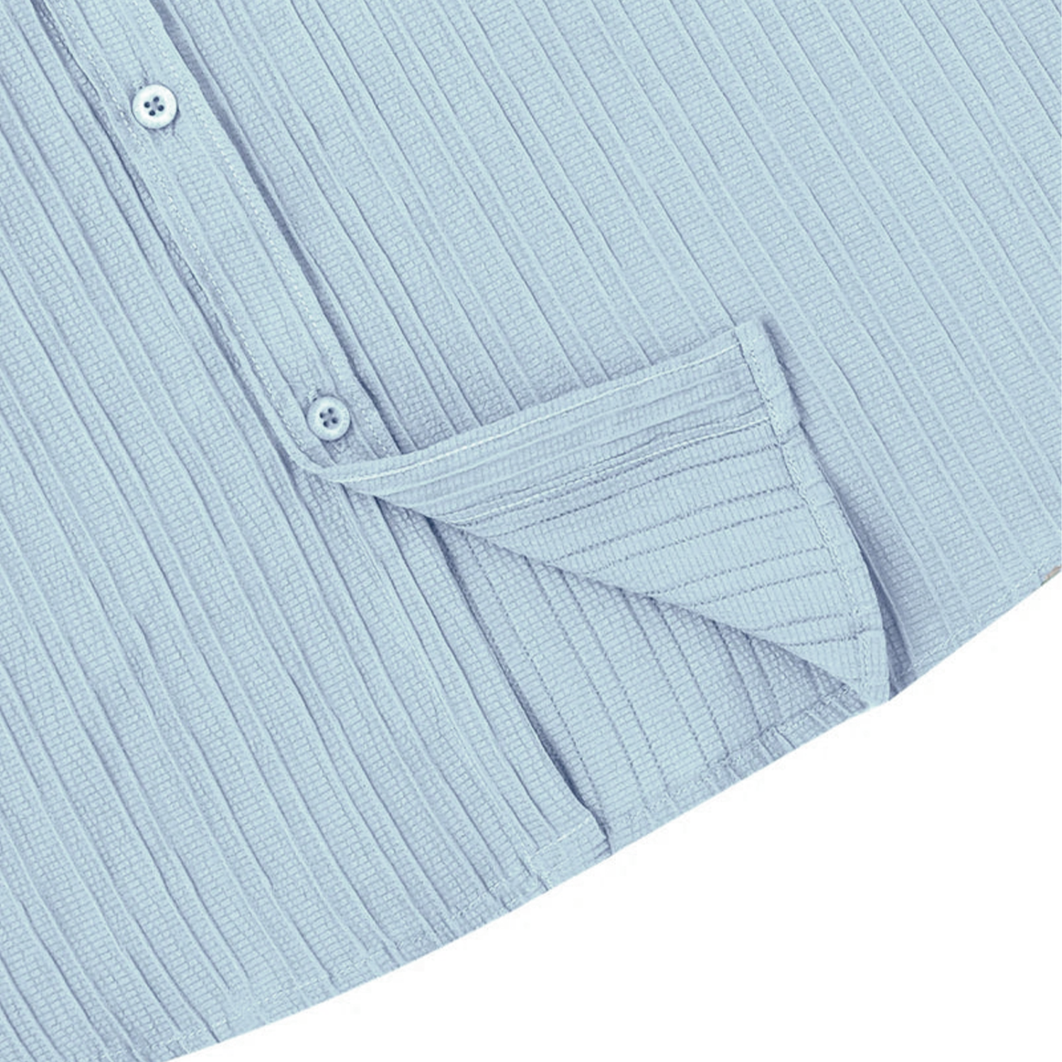 Men’s Textured Popcorn Half Sleeve Casual Shirt – Light Grey