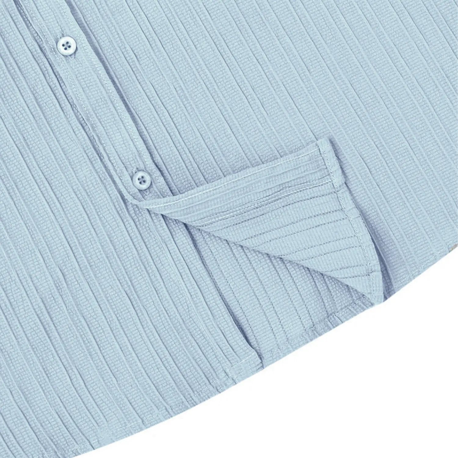 Men’s Textured Popcorn Half Sleeve Casual Shirt – Light Grey My Store