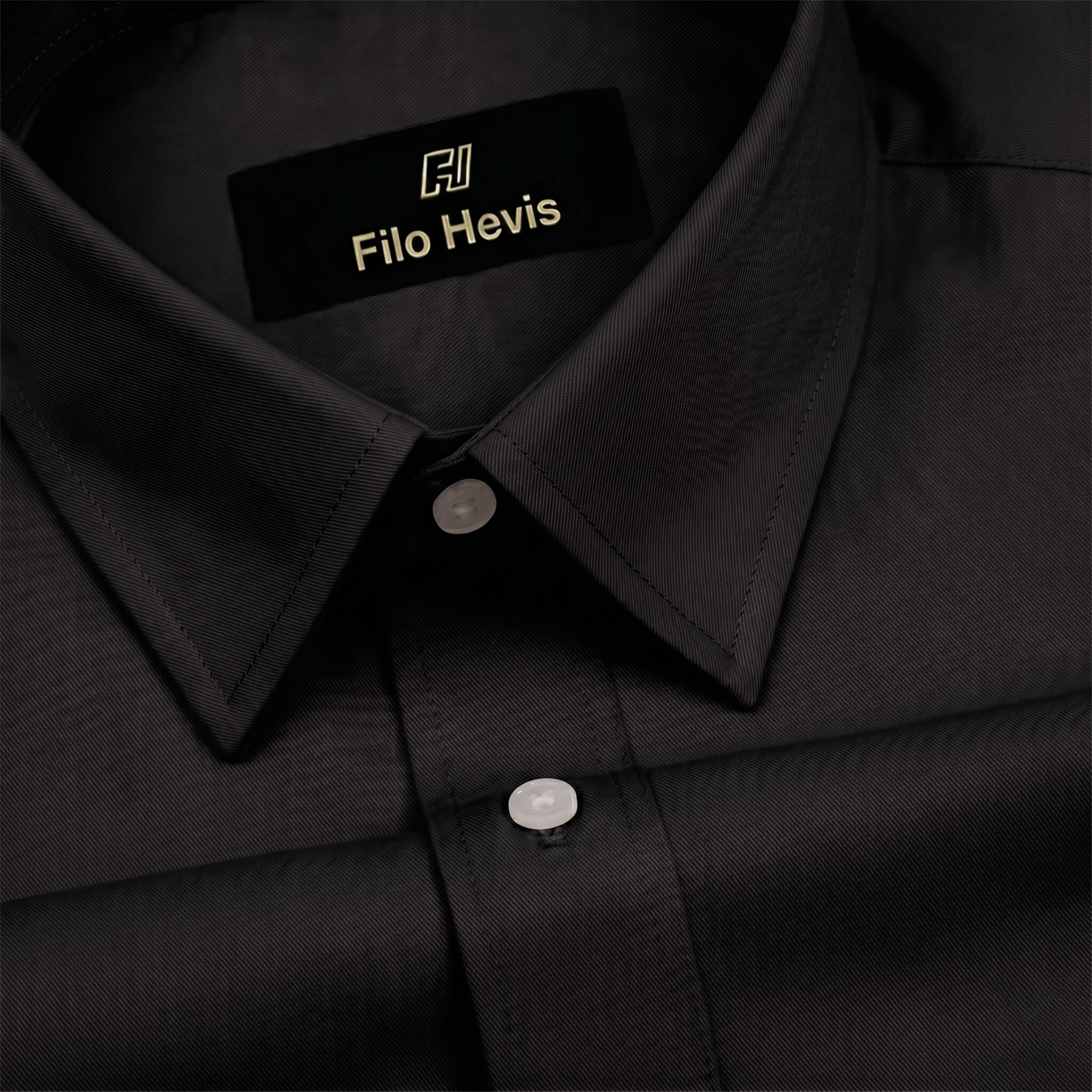 Men Mustang Lycra Soft Stretchable Shirt- Black