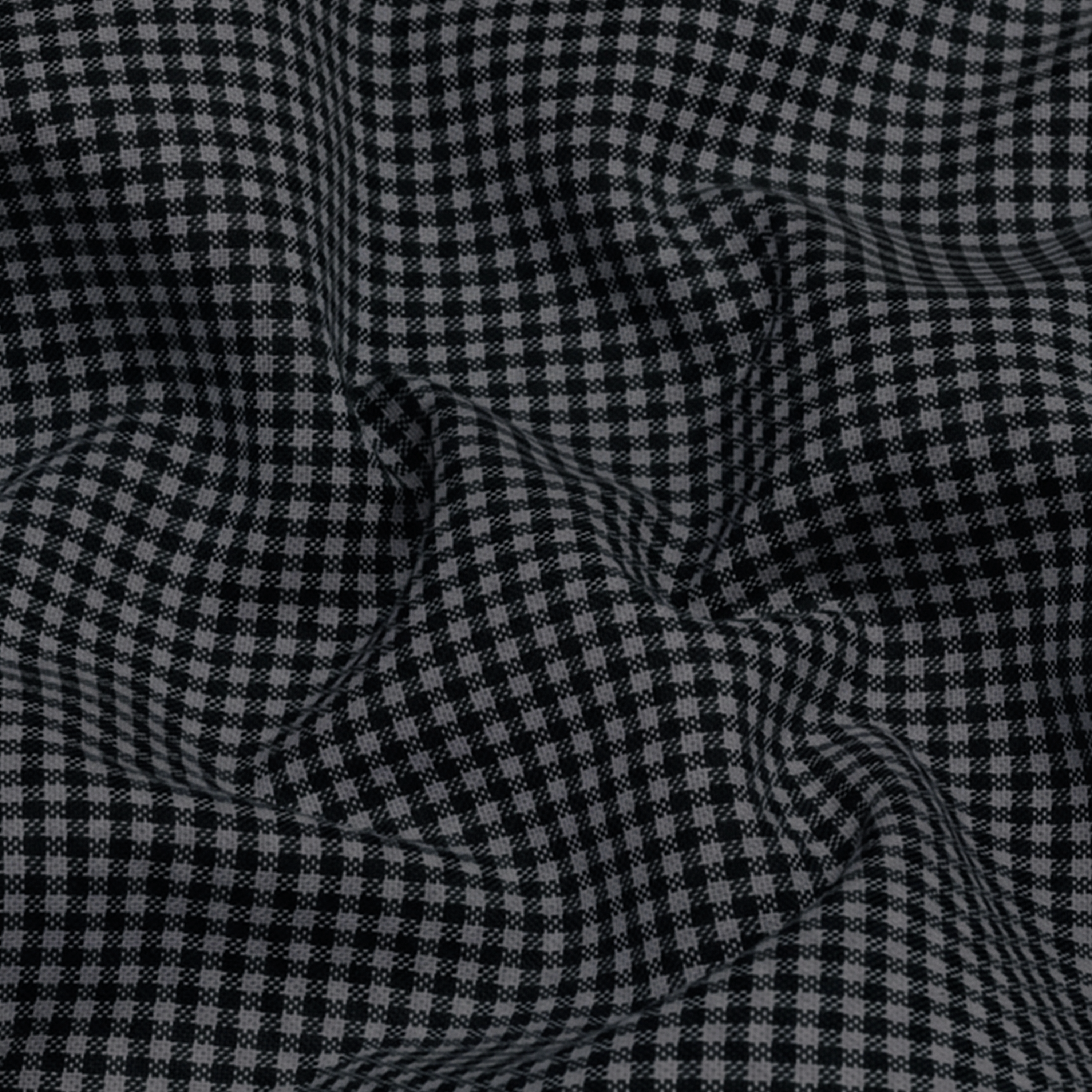 Men's Cotton Check Shirt-Black, Regular Fit, All-Day Comfort