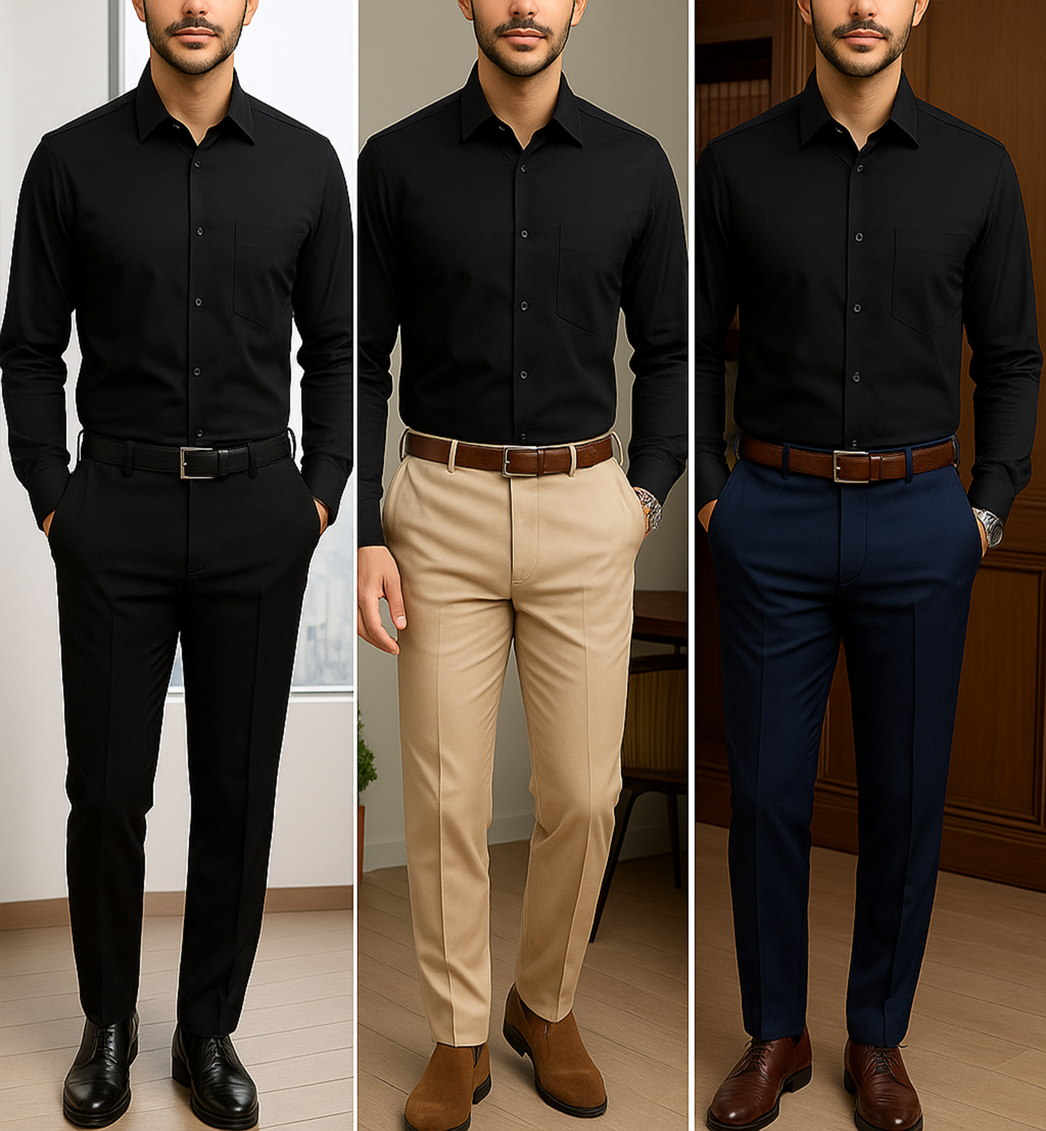 full sleeve cotton satin shirt