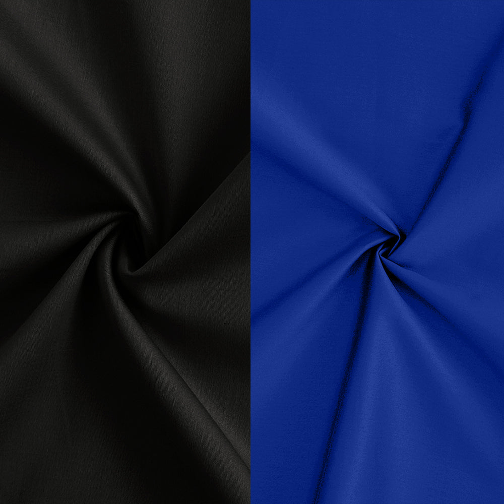 Combo of 2 Premium Cotton Formal Shirts – Black & Royal Blue| Single Pocket | Smart Fit My Store