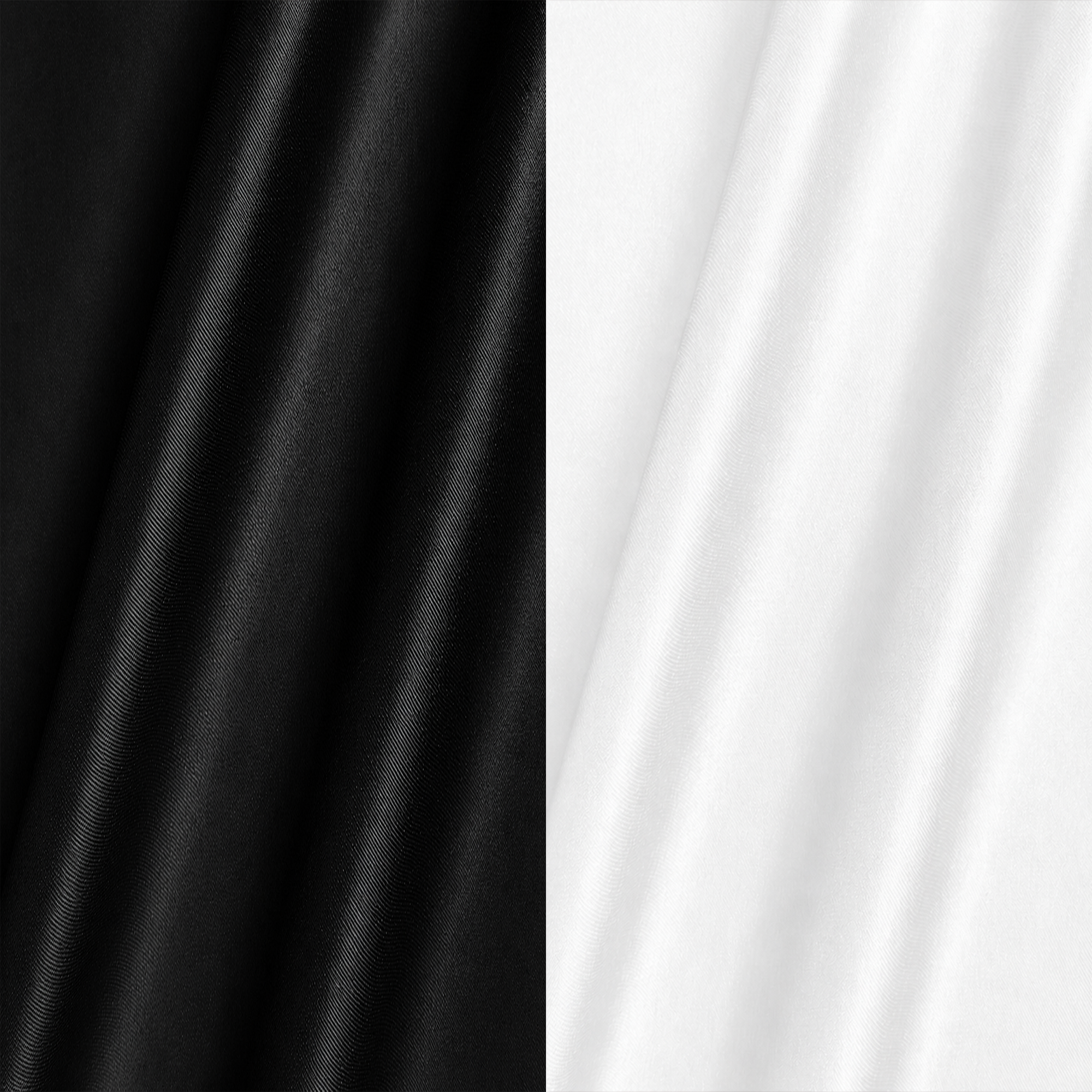 Combo of 2 Men's Imported Satin formal Shirt White & Black