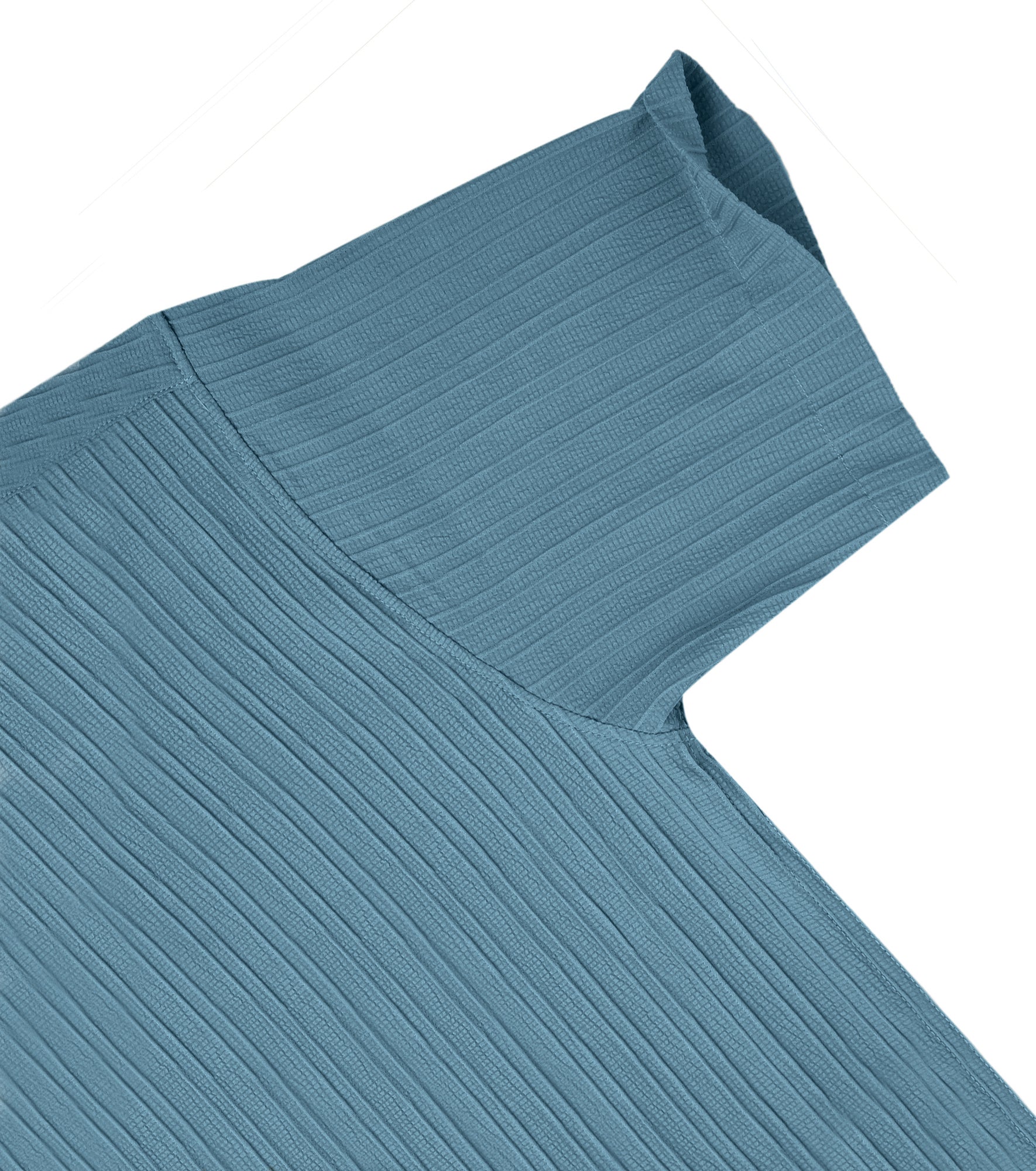 Men’s Textured Popcorn Half Sleeve Casual Shirt – Blue