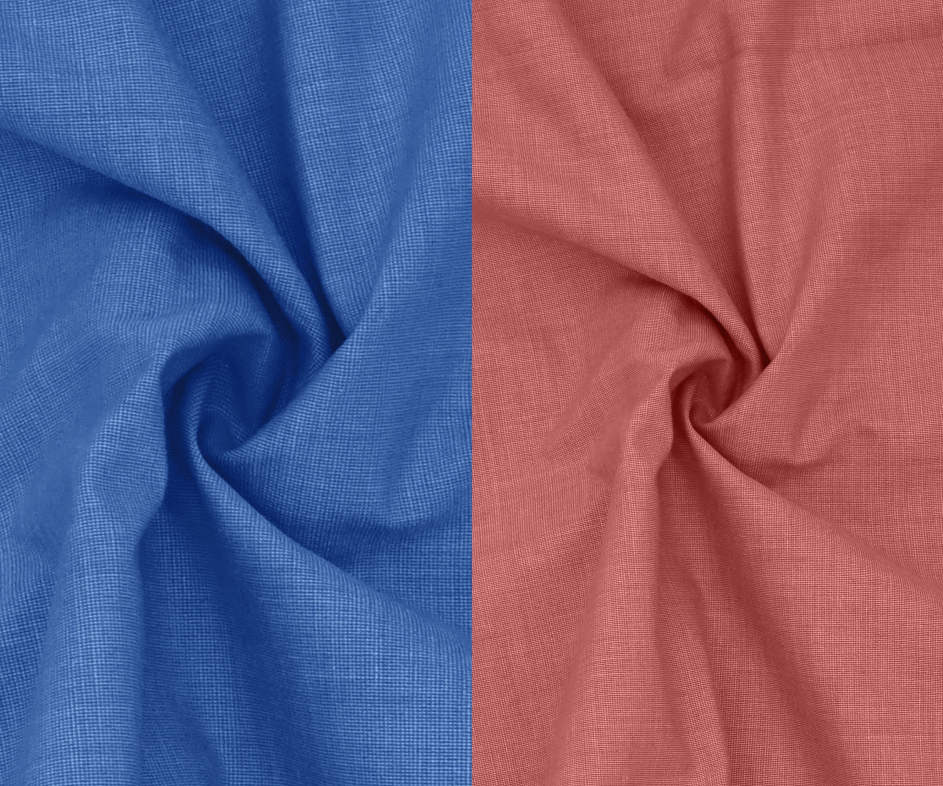 Combo of 2 Filafil Fabric Regular Fit Formal Shirts – Blue & Peach (Single Pocket)